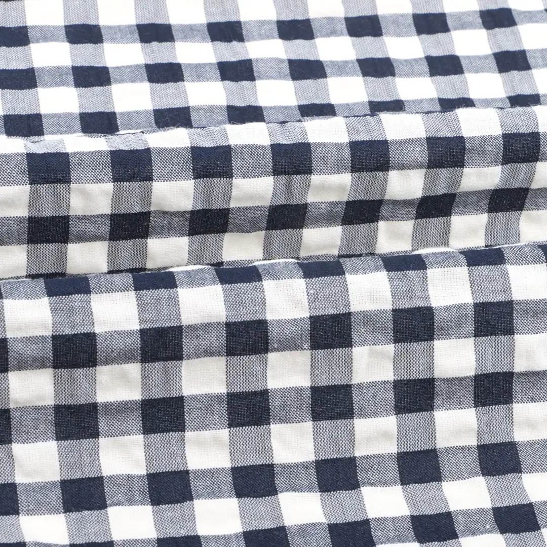 China Fabric for Shirt,Pants,Skirt,Shorts Crepe Woven Blended Fabric Cotton Polyester Spandex check color buy from China wholesaler bulk order at wholesale price free worldwide shipping Alibaba