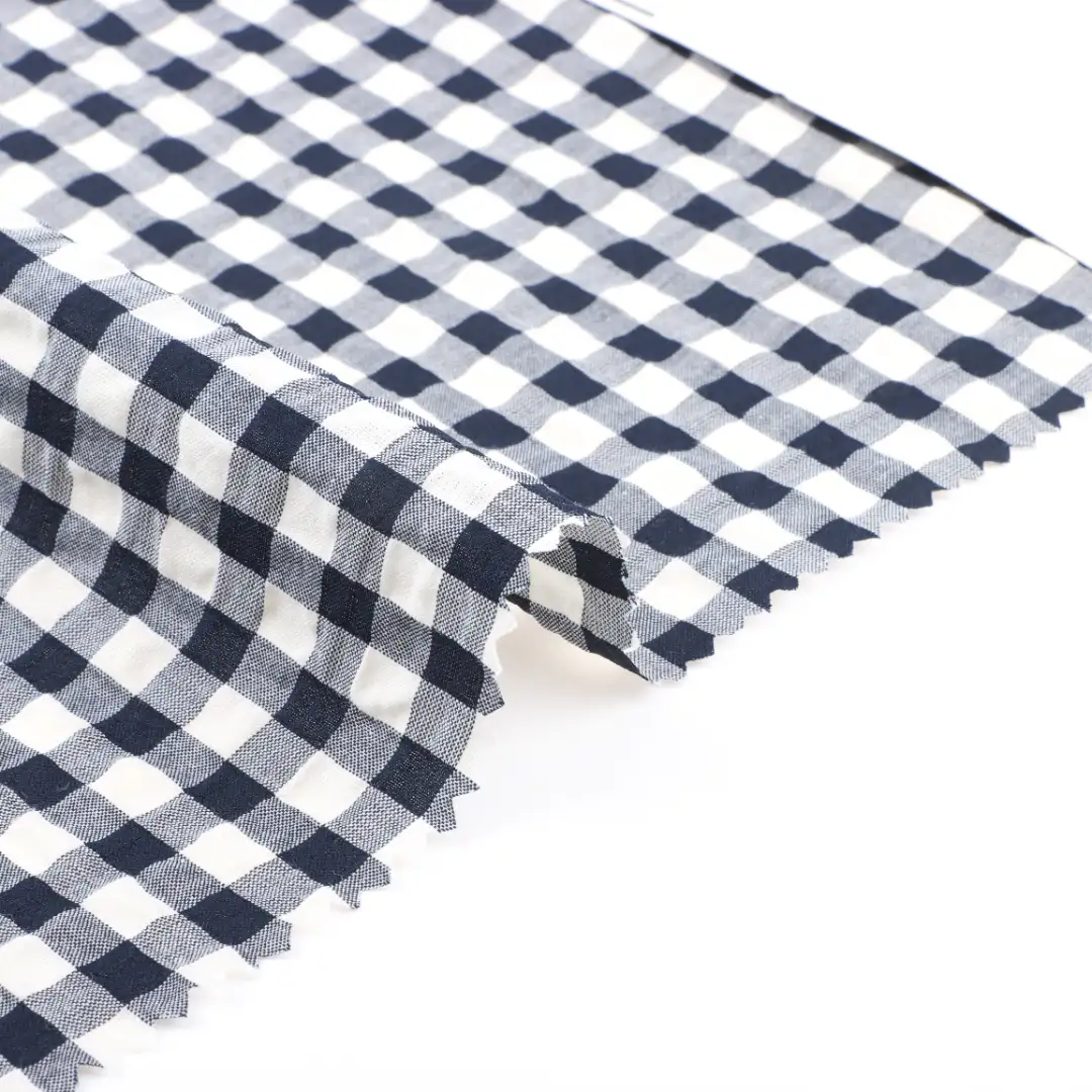 China Fabric for Shirt,Pants,Skirt,Shorts Crepe Woven Blended Fabric Cotton Polyester Spandex check color buy from China wholesaler bulk order at wholesale price free worldwide shipping Alibaba
