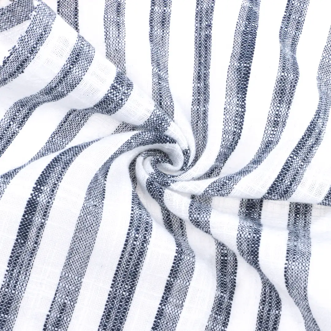 China Fabric for Shirt,Pants,Skirt,Shorts Yarn Dyed Stripe Natural Woven Fabric Cotton stripe color buy from China wholesaler bulk order at wholesale price free worldwide shipping Alibaba
