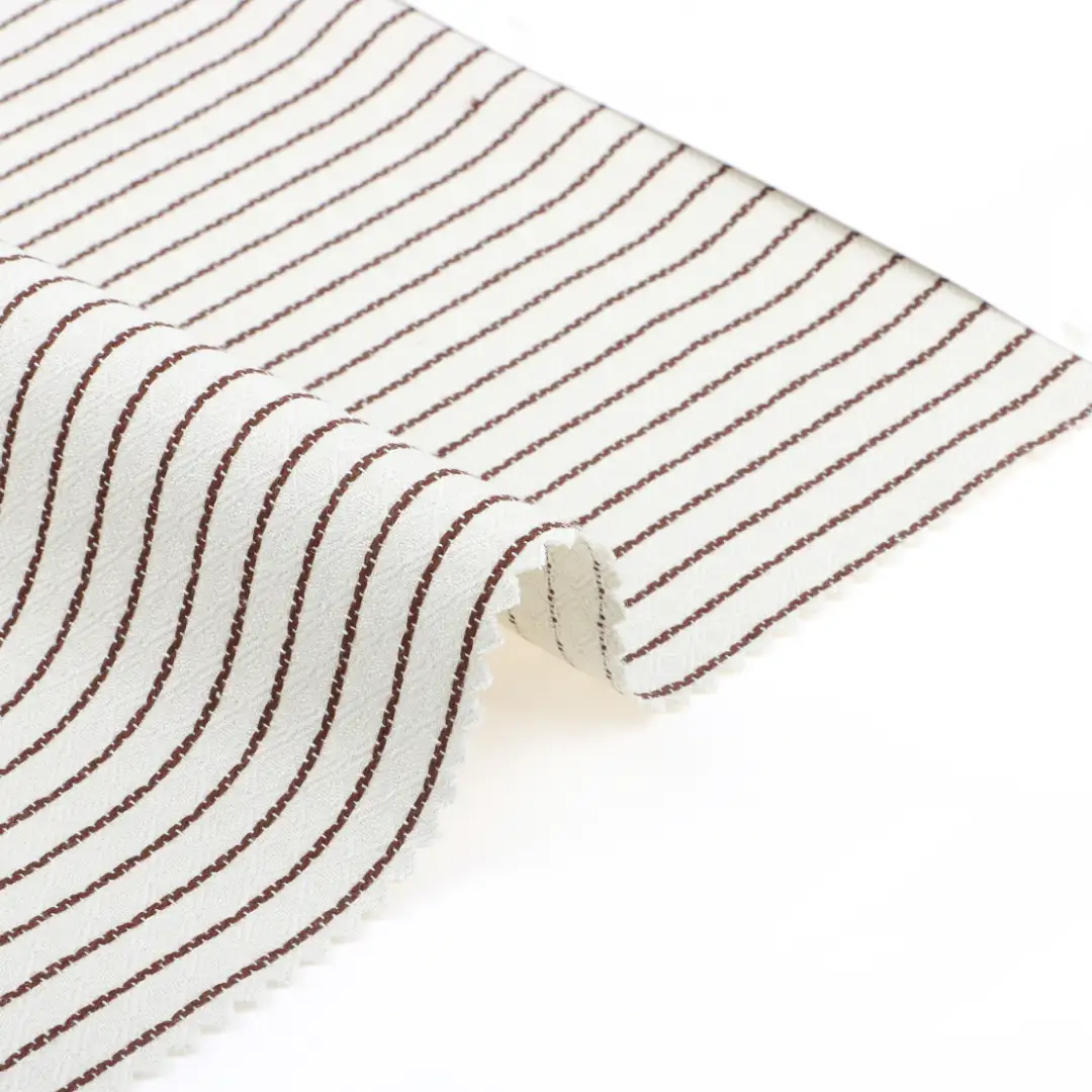 China Fabric for Shirt,Pants,Skirt,Shorts Yarn Dyed Stripe Natural Woven Fabric Cotton stripe color buy from China wholesaler bulk order at wholesale price free worldwide shipping Alibaba