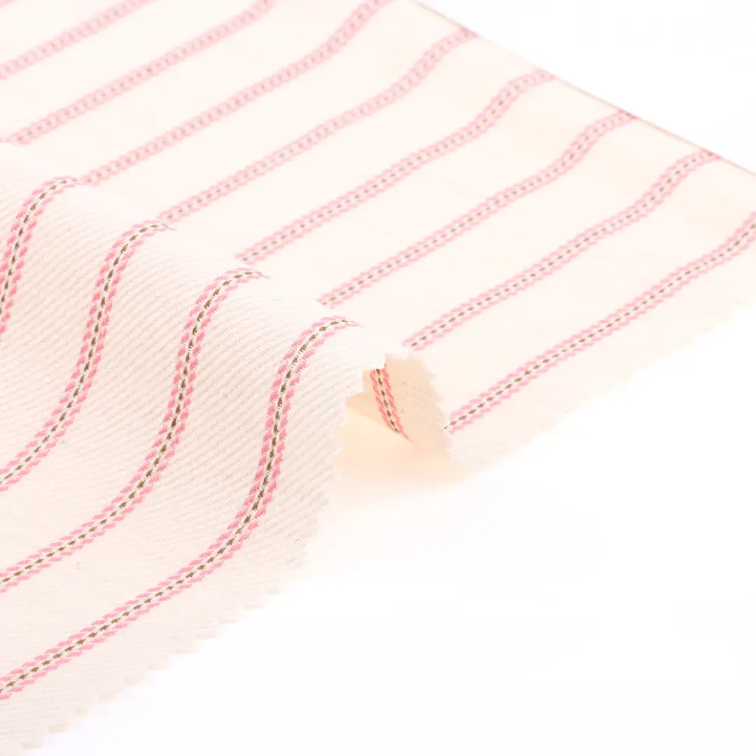 China Fabric for Shirt,Pants,Shorts Cotton Twill Natural Woven Fabric Linen Cotton stripe color buy from China wholesaler bulk order at wholesale price free worldwide shipping Alibaba