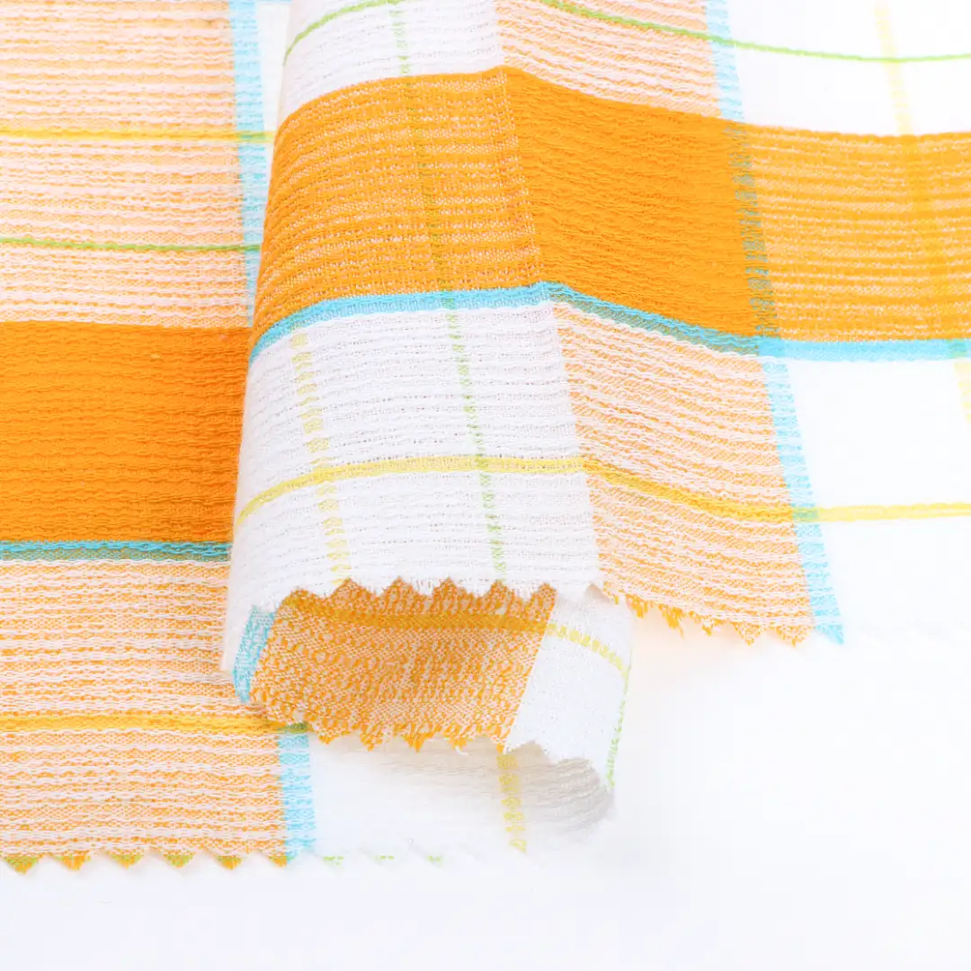 China Fabric for Shirt,Pants,Skirt,Shorts Cotton Dobby Natural Woven Fabric Cotton check color buy from China wholesaler bulk order at wholesale price free worldwide shipping Alibaba