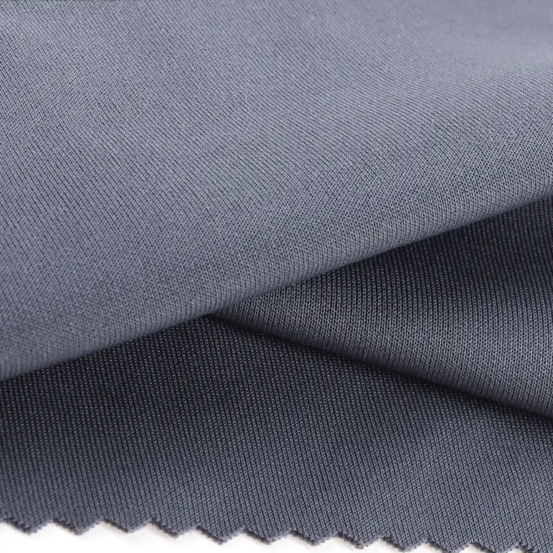 China Fabric for T-Shirt,Hoodie,Yoga Clothes Scuba Knit Fabric Polyester Spandex Grey color buy from China wholesaler bulk order at wholesale price free worldwide shipping Alibaba