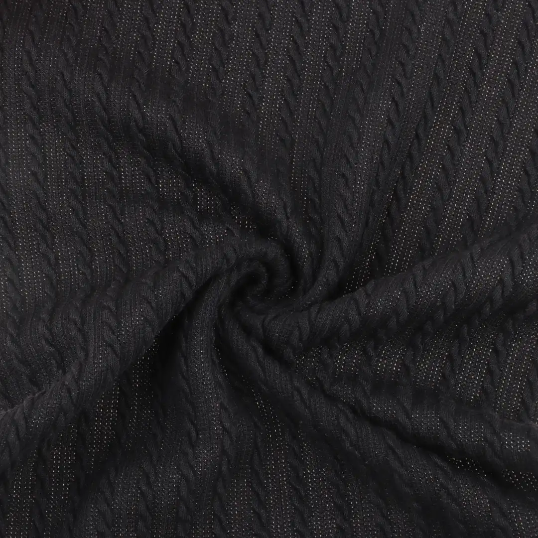 China Fabric for Shirt,Pants,Polo T-shirt ,Loungewear Weft Jacquard Knit Fabric Polyester Spandex BLACK color buy from China wholesaler bulk order at wholesale price free worldwide shipping Alibaba