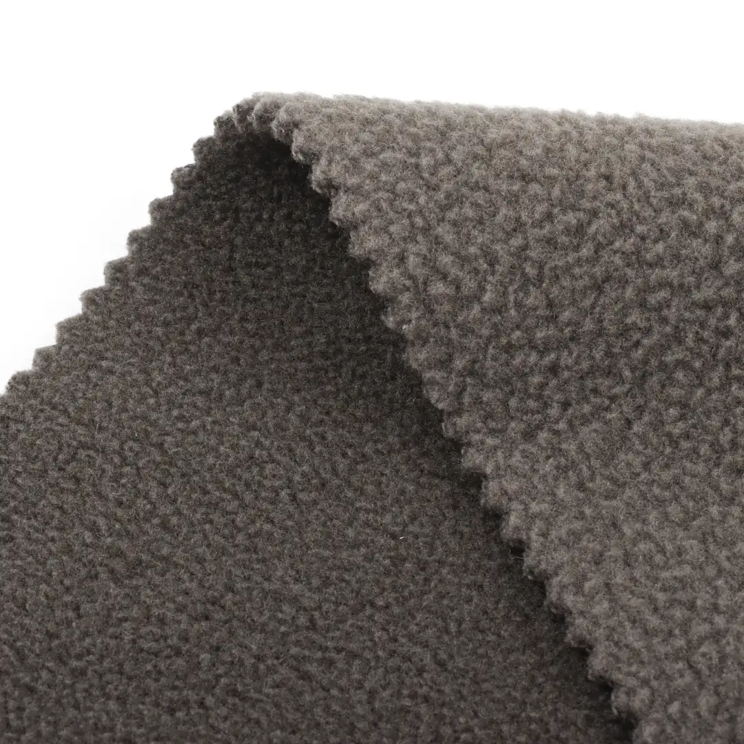 China Fabric for Pajamas,Loungewear,Interlining Polar Fleece Knit Fabric Polyester Gray color buy from China wholesaler bulk order at wholesale price free worldwide shipping Alibaba