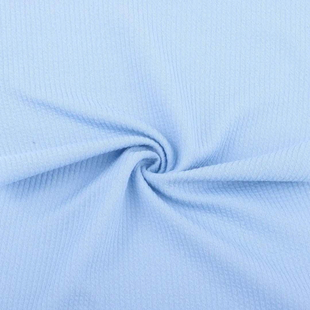 China Fabric for T-Shirt,Polo Shirt,Jogger,Tracksuits Weft Jacquard Knit Fabric Polyester Spandex BLUE color buy from China wholesaler bulk order at wholesale price free worldwide shipping Alibaba