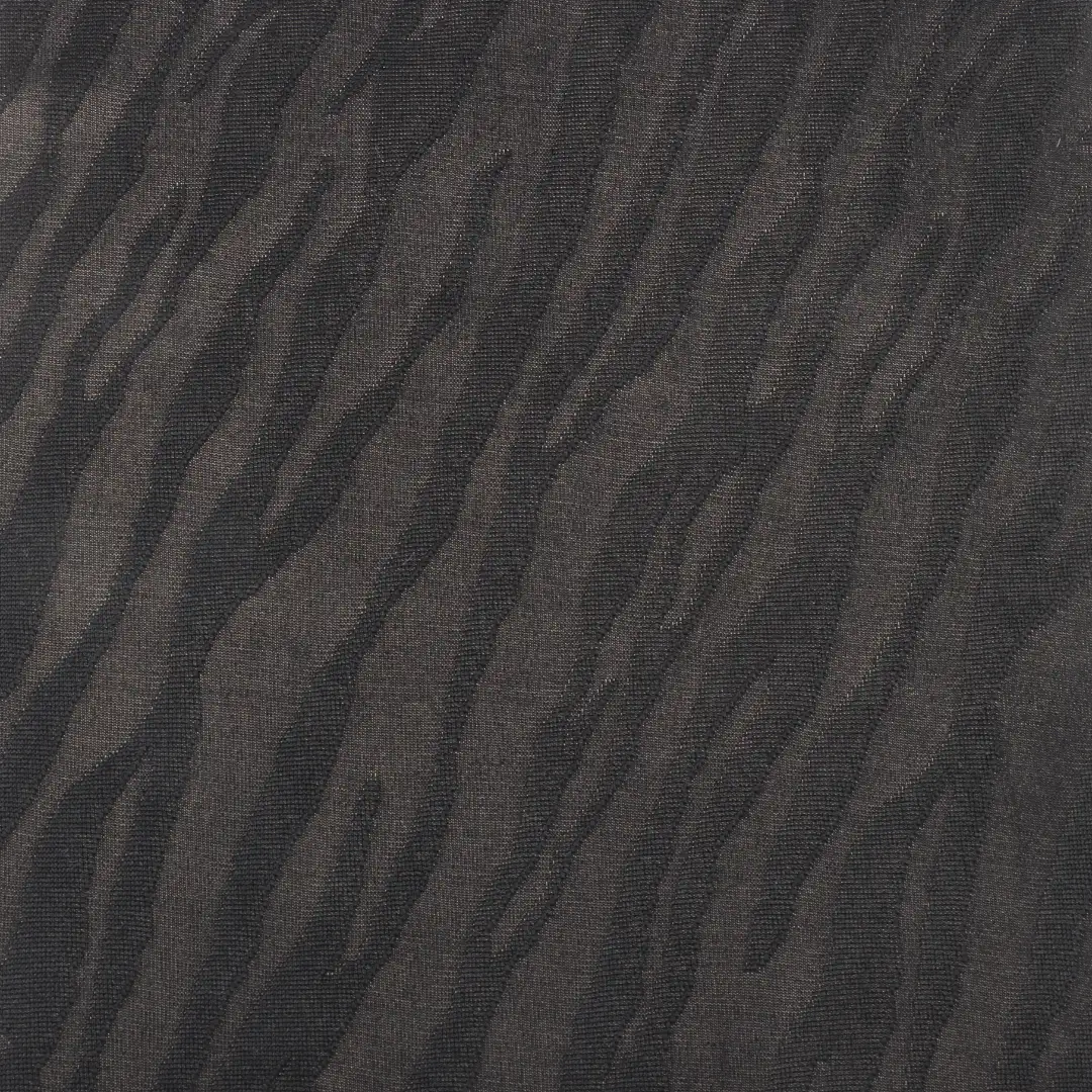 China Fabric for Polo Shirt,Blouse,Loungewear Weft Jacquard Knit Fabric Polyester Spandex BLACK color buy from China wholesaler bulk order at wholesale price free worldwide shipping Alibaba