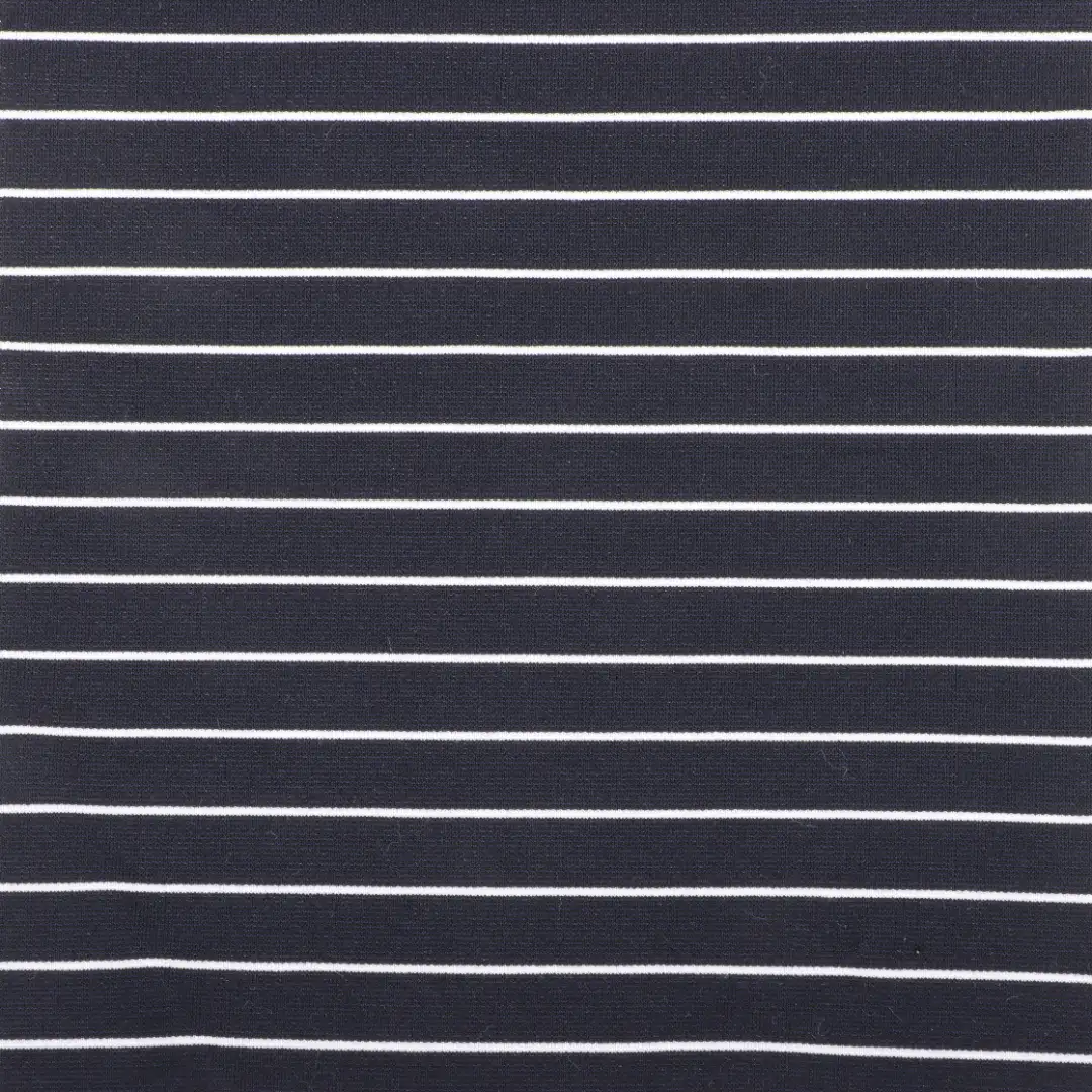 China Fabric for Pants,T-Shirt,Polo Shirt,Shorts,Tracksuits Ponte Roma Knit Fabric Recycled Cotton Polyester Spandex Blue and white color buy from China wholesaler bulk order at wholesale price free worldwide shipping Alibaba