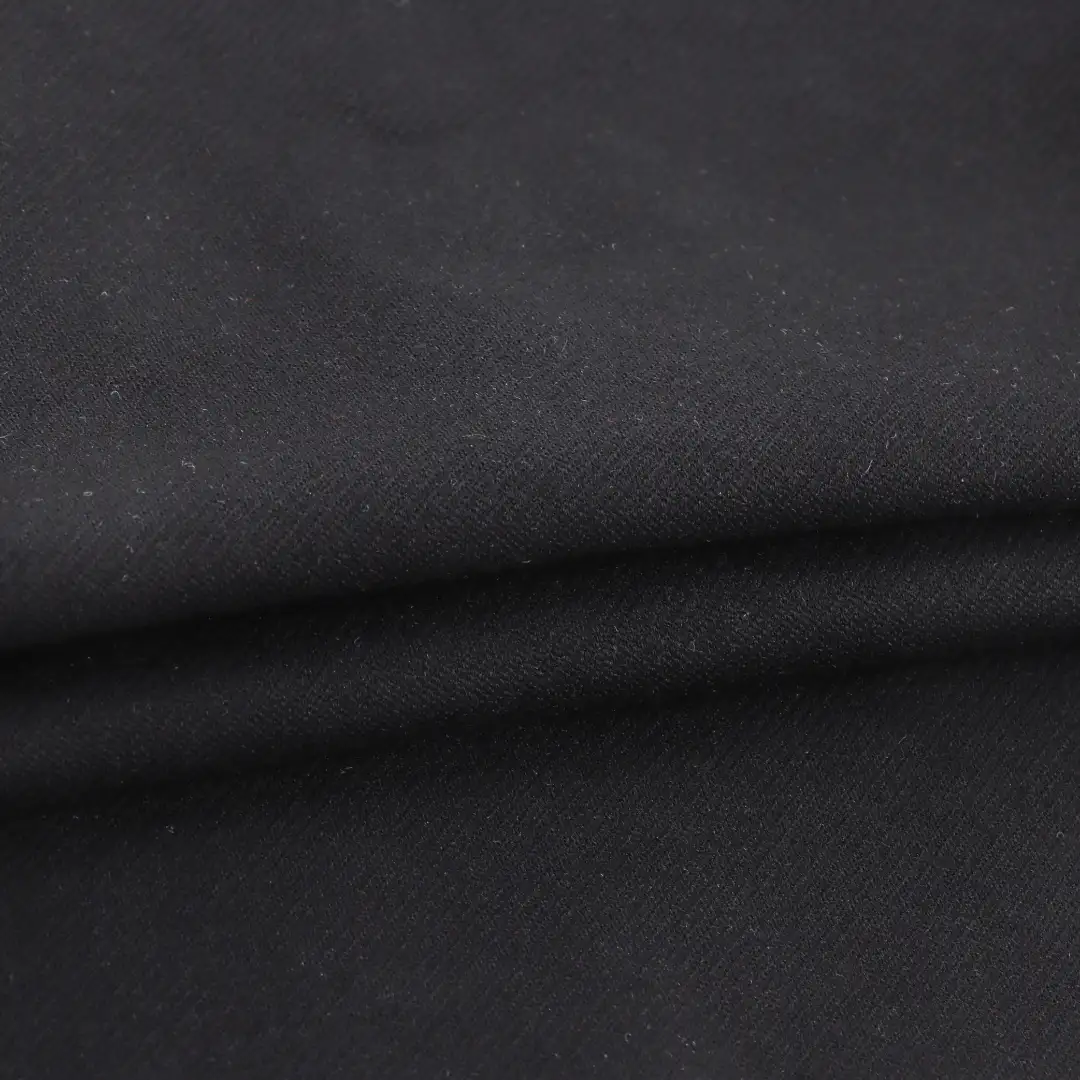 China Fabric for T-Shirt,Jogger,Loungewear Ponte Roma Knit Fabric Recycled Cotton Nylon Spandex BLACK color buy from China wholesaler bulk order at wholesale price free worldwide shipping Alibaba