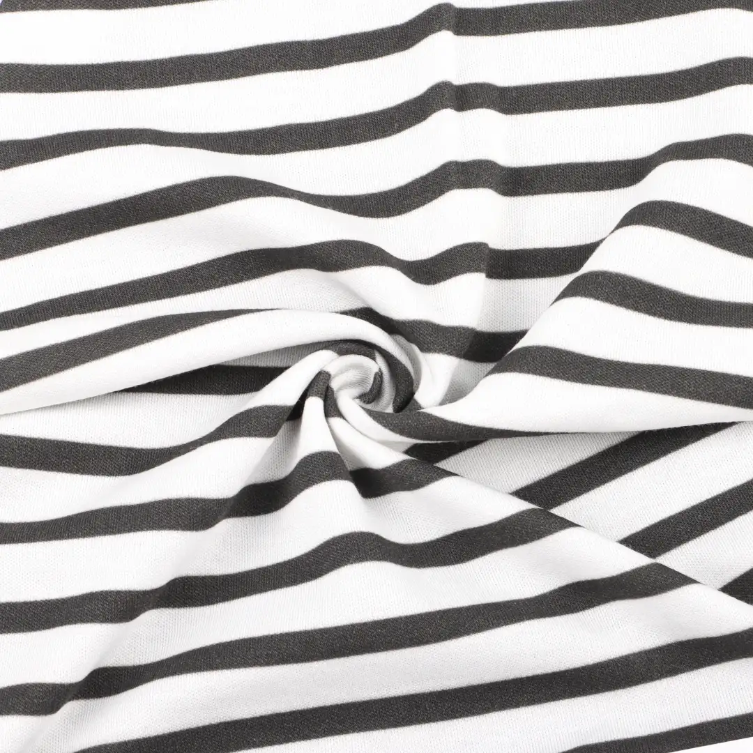 China Fabric for T-Shirt,Polo Shirt,Tank Top,Jogger Interlock Knit Fabric Cotton Modal Black and white color buy from China wholesaler bulk order at wholesale price free worldwide shipping Alibaba