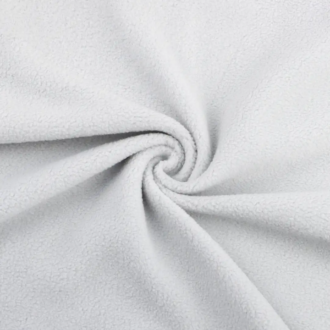 China Fabric for Pajamas,Loungewear Polar Fleece Knit Fabric Polyester light gray color buy from China wholesaler bulk order at wholesale price free worldwide shipping Alibaba