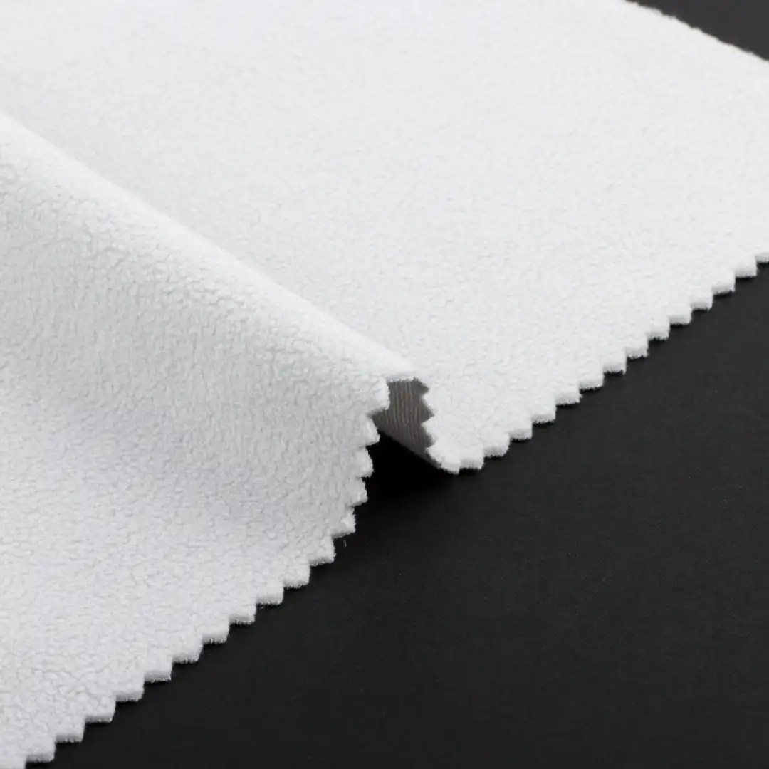 China Fabric for Pajamas,Loungewear Polar Fleece Knit Fabric Polyester light gray color buy from China wholesaler bulk order at wholesale price free worldwide shipping Alibaba