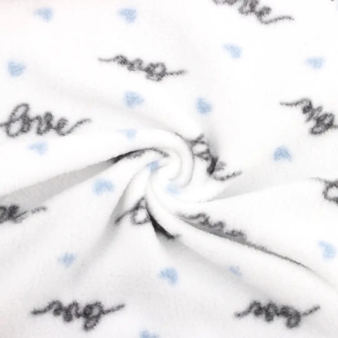 China Fabric for Pajamas,Loungewear,Tracksuits Polar Fleece Knit Fabric Polyester white color buy from China wholesaler bulk order at wholesale price free worldwide shipping Alibaba