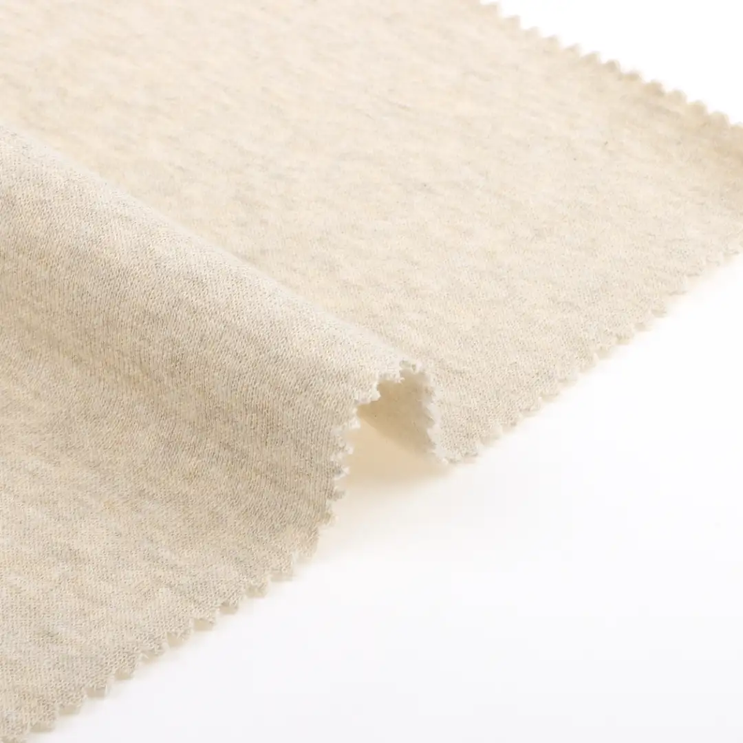 China Fabric for T-Shirt,Polo Shirt,Crop Top,Jogger,Loungewear French Terry Knit Fabric Cotton Polyester oat color color buy from China wholesaler bulk order at wholesale price free worldwide shipping Alibaba