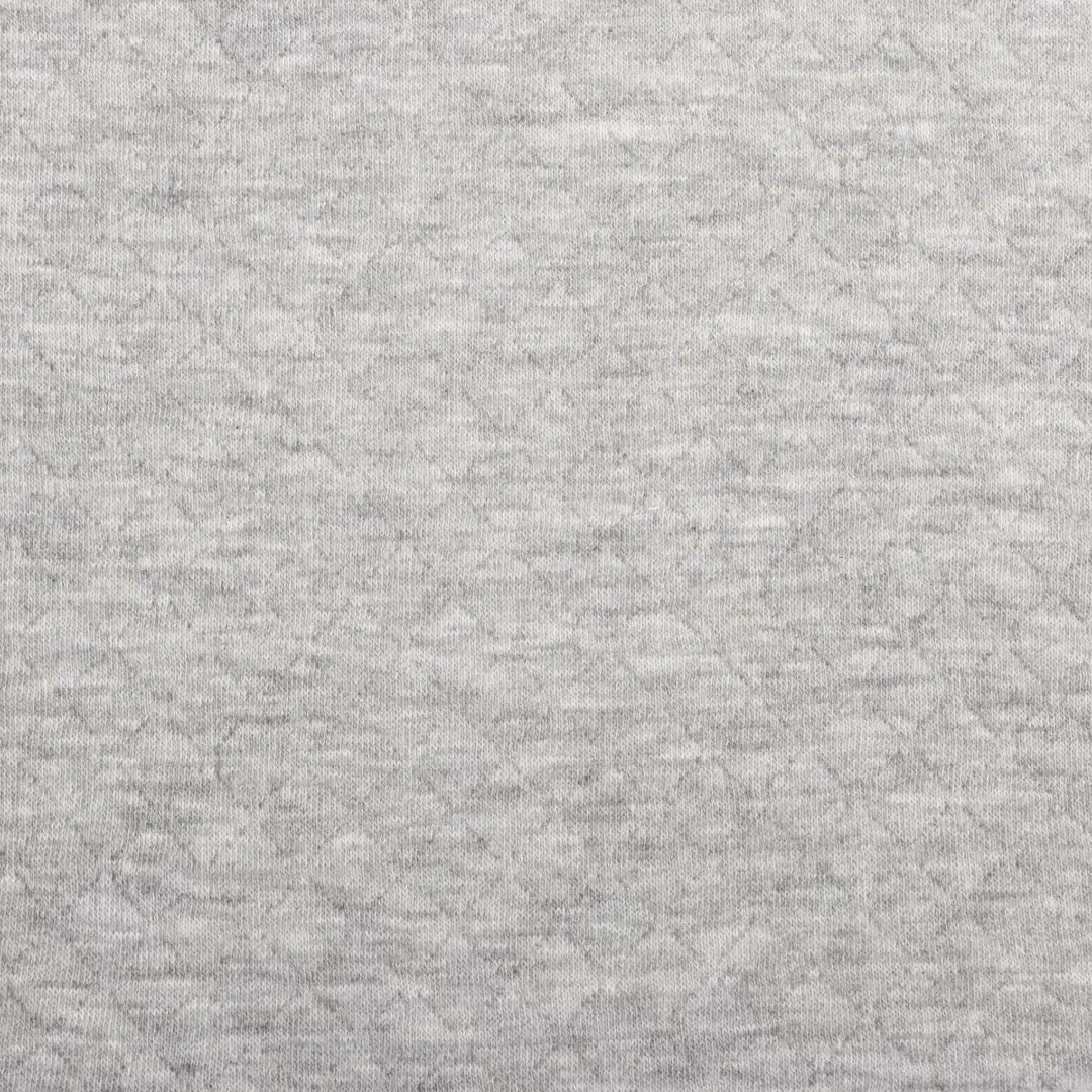China Fabric for Jogger,Loungewear,Tracksuits Weft Jacquard Knit Fabric Cotton Polyester Gray color buy from China wholesaler bulk order at wholesale price free worldwide shipping Alibaba