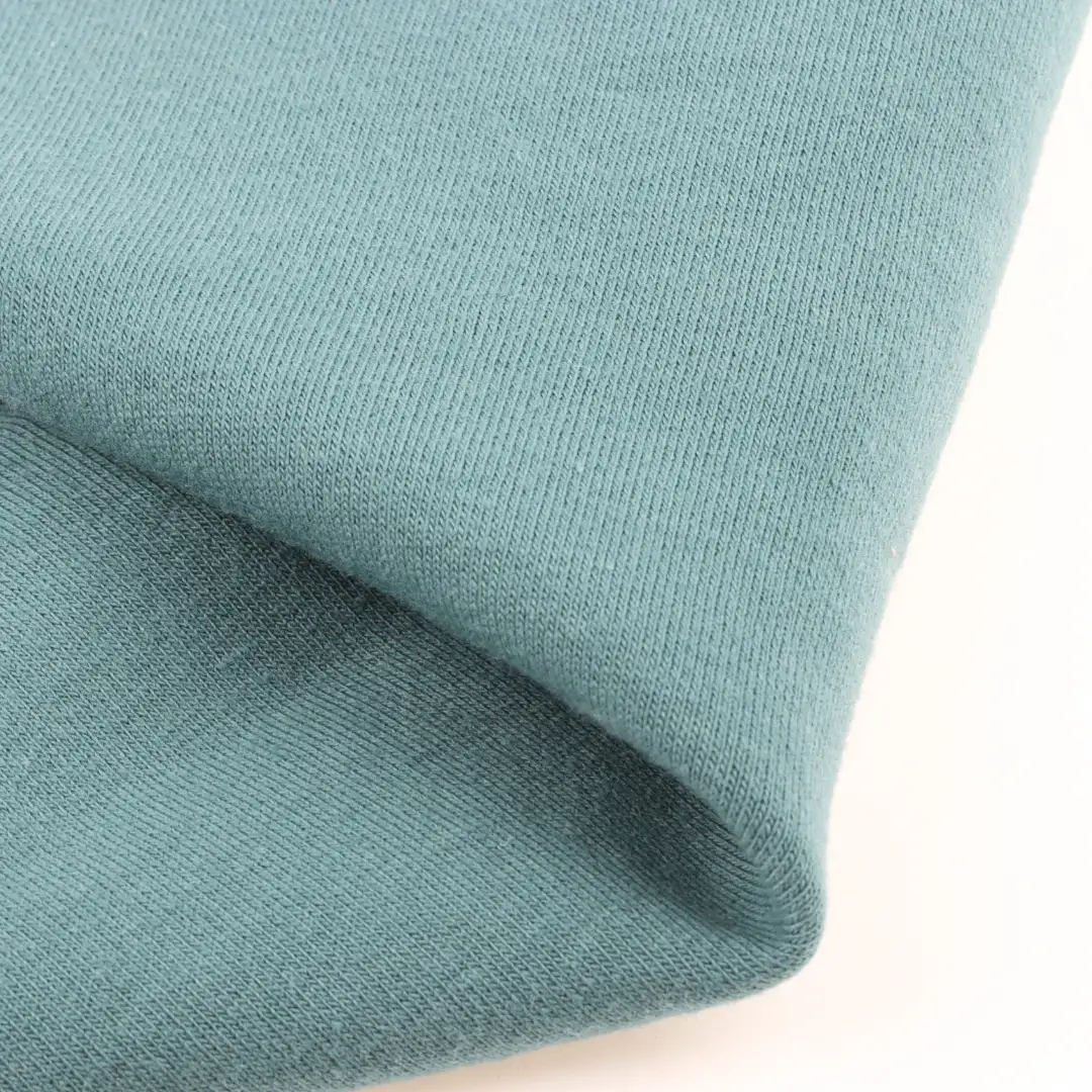 China Fabric for Crop Top,Loungewear,Sweatshirt French Terry Knit Fabric Cotton Polyester agate green color buy from China wholesaler bulk order at wholesale price free worldwide shipping Alibaba