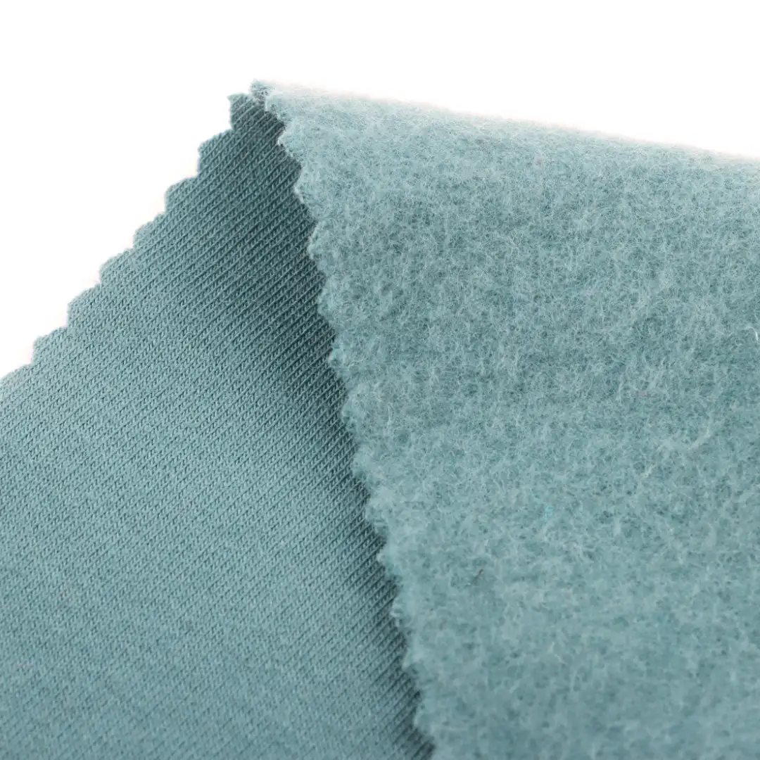 China Fabric for Crop Top,Loungewear,Sweatshirt French Terry Knit Fabric Cotton Polyester agate green color buy from China wholesaler bulk order at wholesale price free worldwide shipping Alibaba
