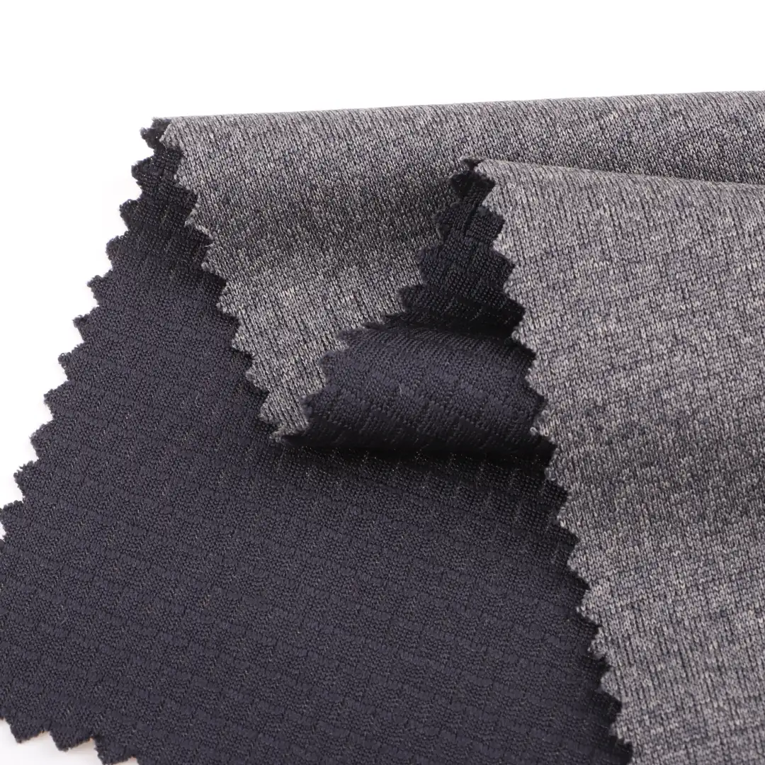 China Fabric for T-Shirt,Jogger,Tracksuits Birdeye Mesh Knit Fabric Polyester BLACK color buy from China wholesaler bulk order at wholesale price free worldwide shipping Alibaba