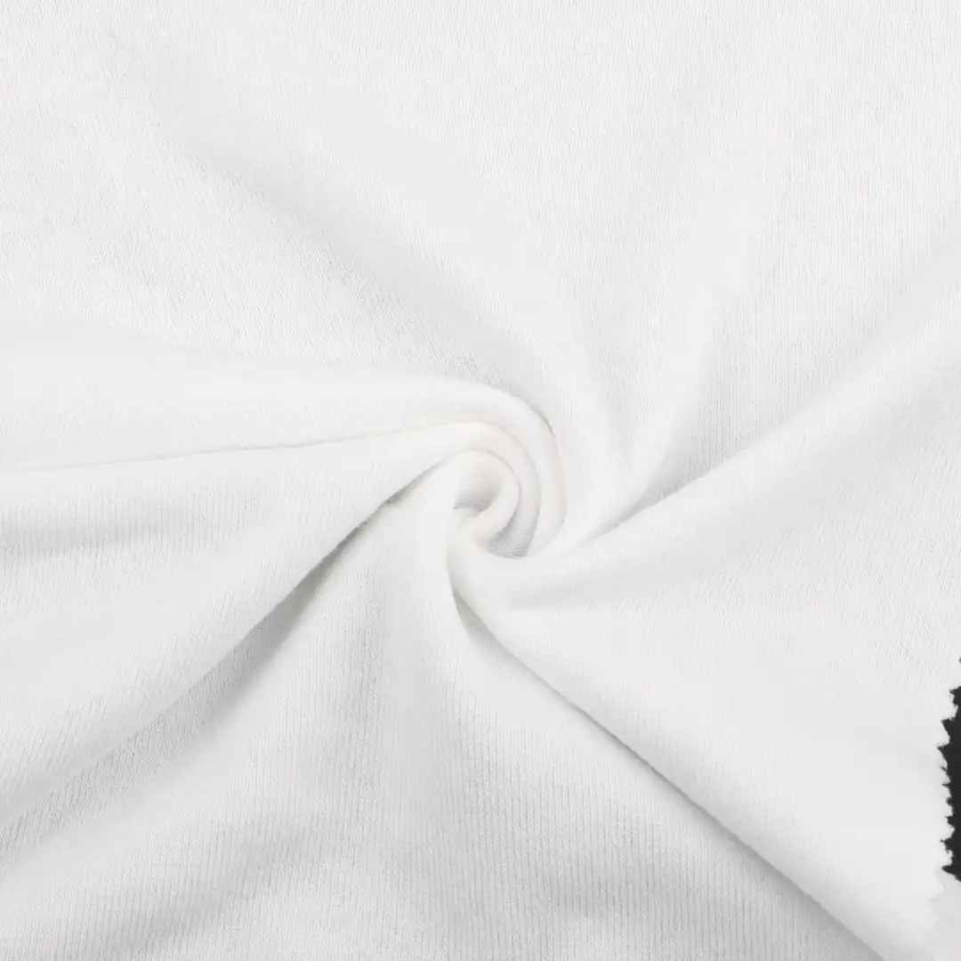 China Fabric for T-Shirt,Polo Shirt,Tank Top,Crop Top,Jogger,Tracksuits Single Jersey Knit Fabric Cotton Polyester white color buy from China wholesaler bulk order at wholesale price free worldwide shipping Alibaba