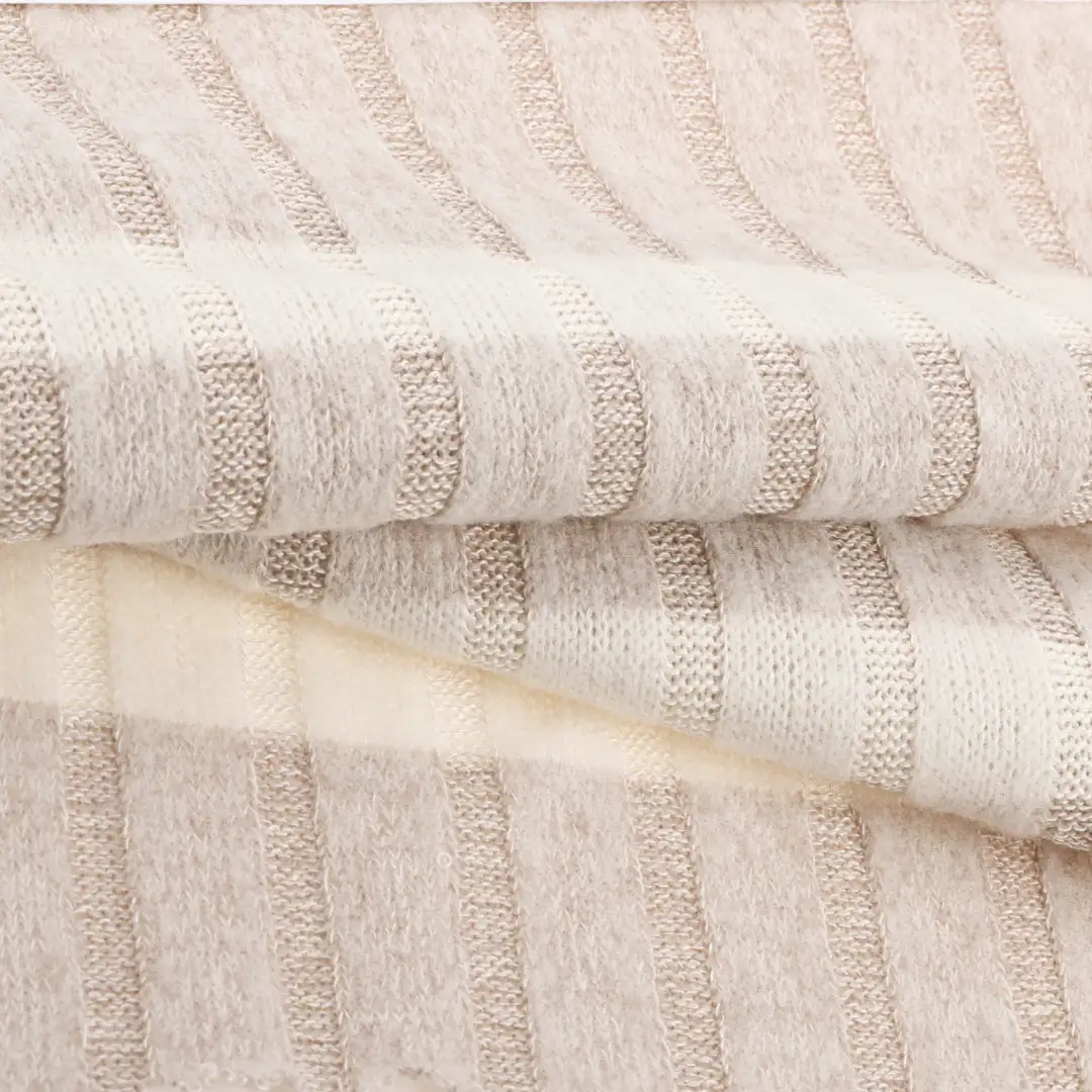 China Fabric for Full-Zipper Cardigan ,Half-Zipper Cardigan ,Crew Neck Pullover ,Crop Top Pullover ,Loungewear Rib Knit Fabric Viscose Polyester Spandex griege color buy from China wholesaler bulk order at wholesale price free worldwide shipping Alibaba