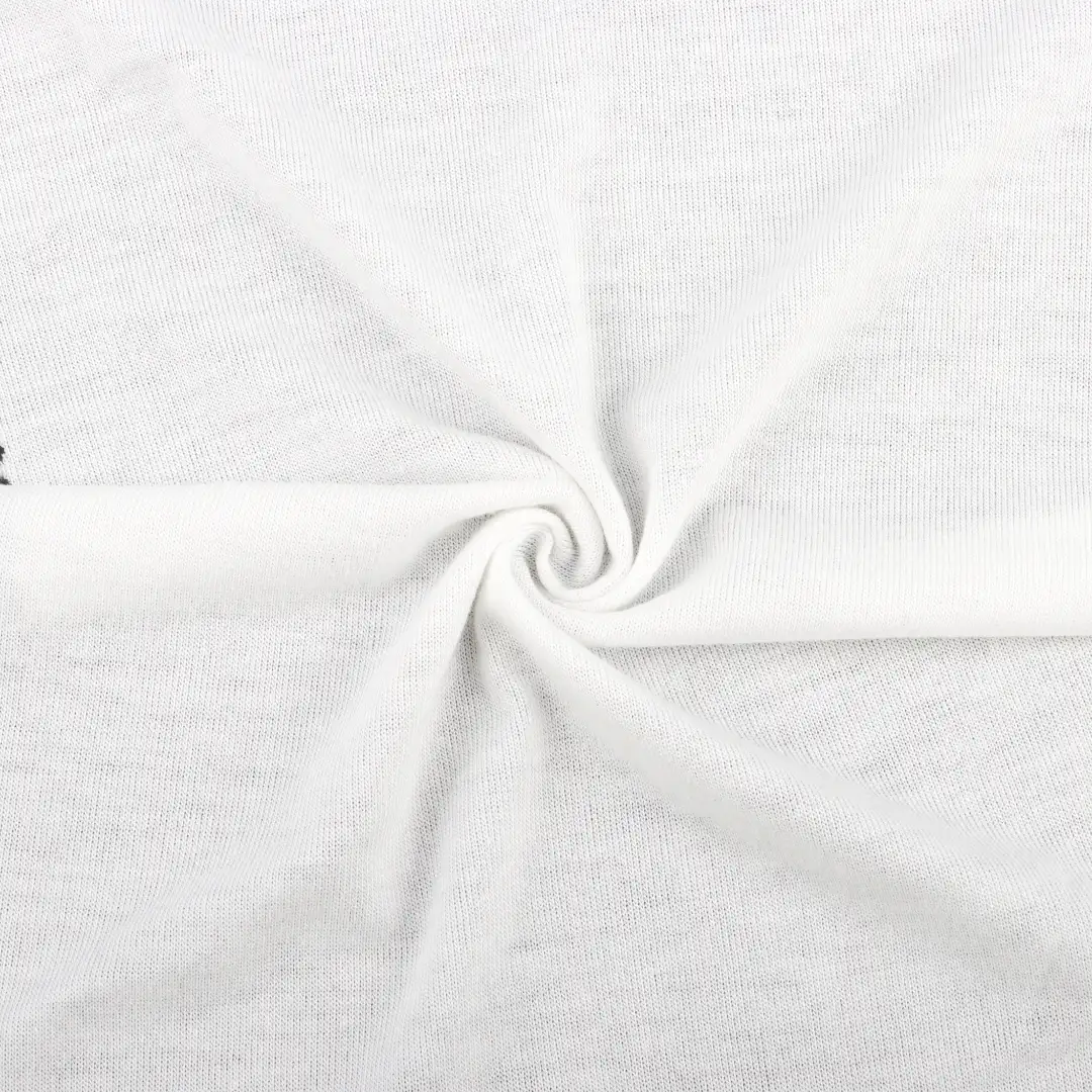 China Fabric for T-Shirt,Polo Shirt,Tank Top,Crop Top Single Jersey Knit Fabric Polyester Rayon Spandex white color buy from China wholesaler bulk order at wholesale price free worldwide shipping Alibaba