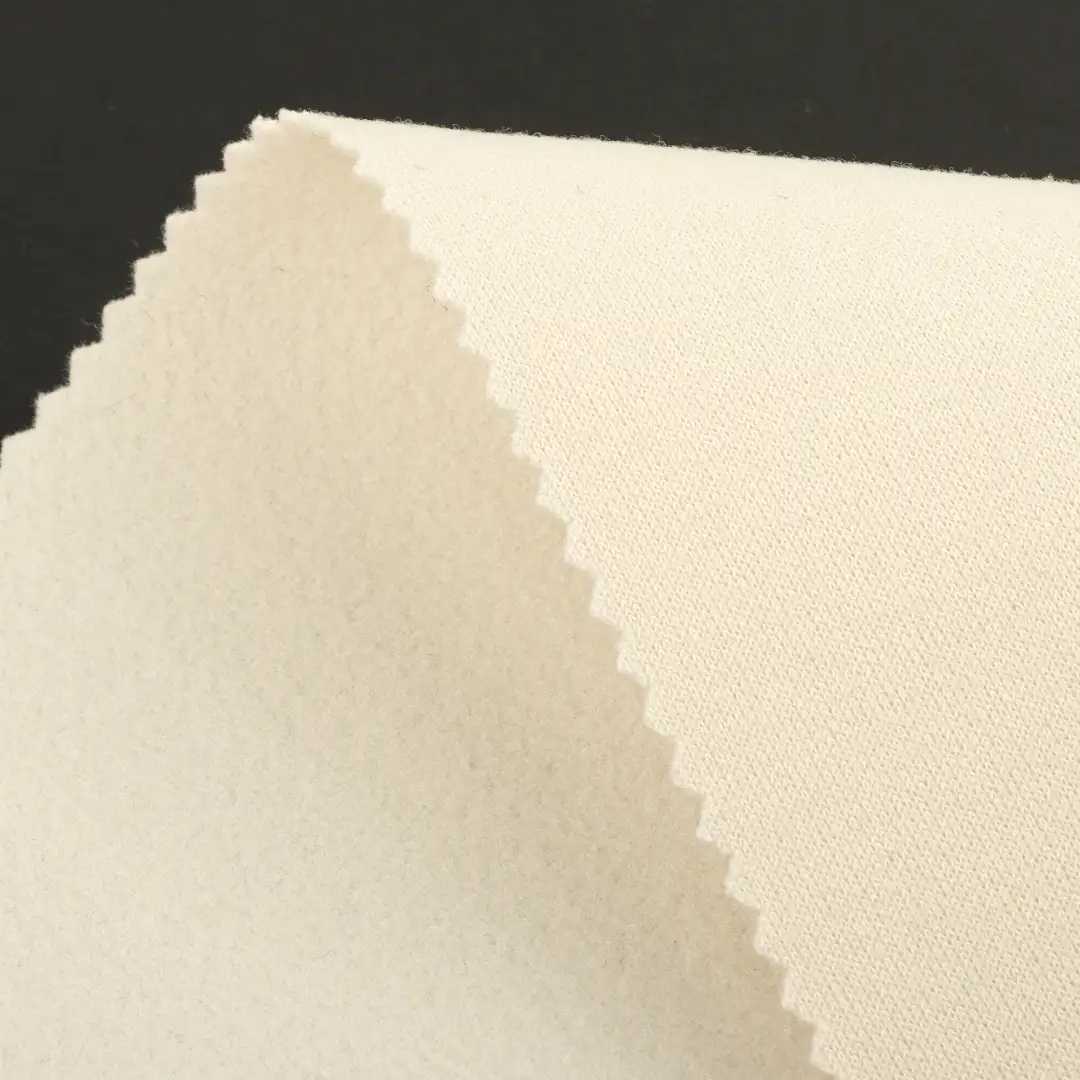 China Fabric for Jackets,Overcoat Knit Woolen Fabric Woolen Polyester cream color buy from China wholesaler bulk order at wholesale price free worldwide shipping Alibaba