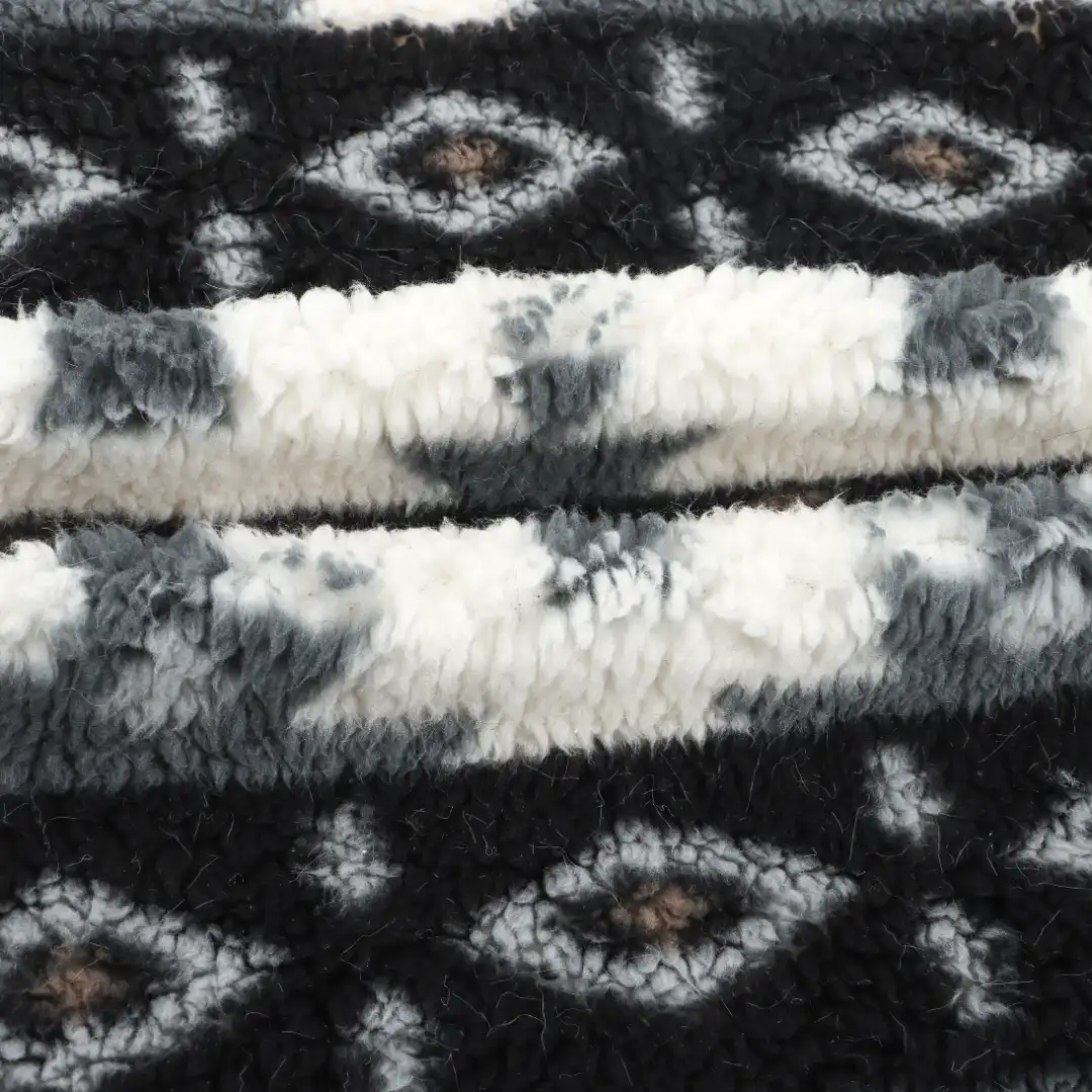 China Fabric for Loungewear Sherpa Knit Fabric Polyester printing color buy from China wholesaler bulk order at wholesale price free worldwide shipping Alibaba