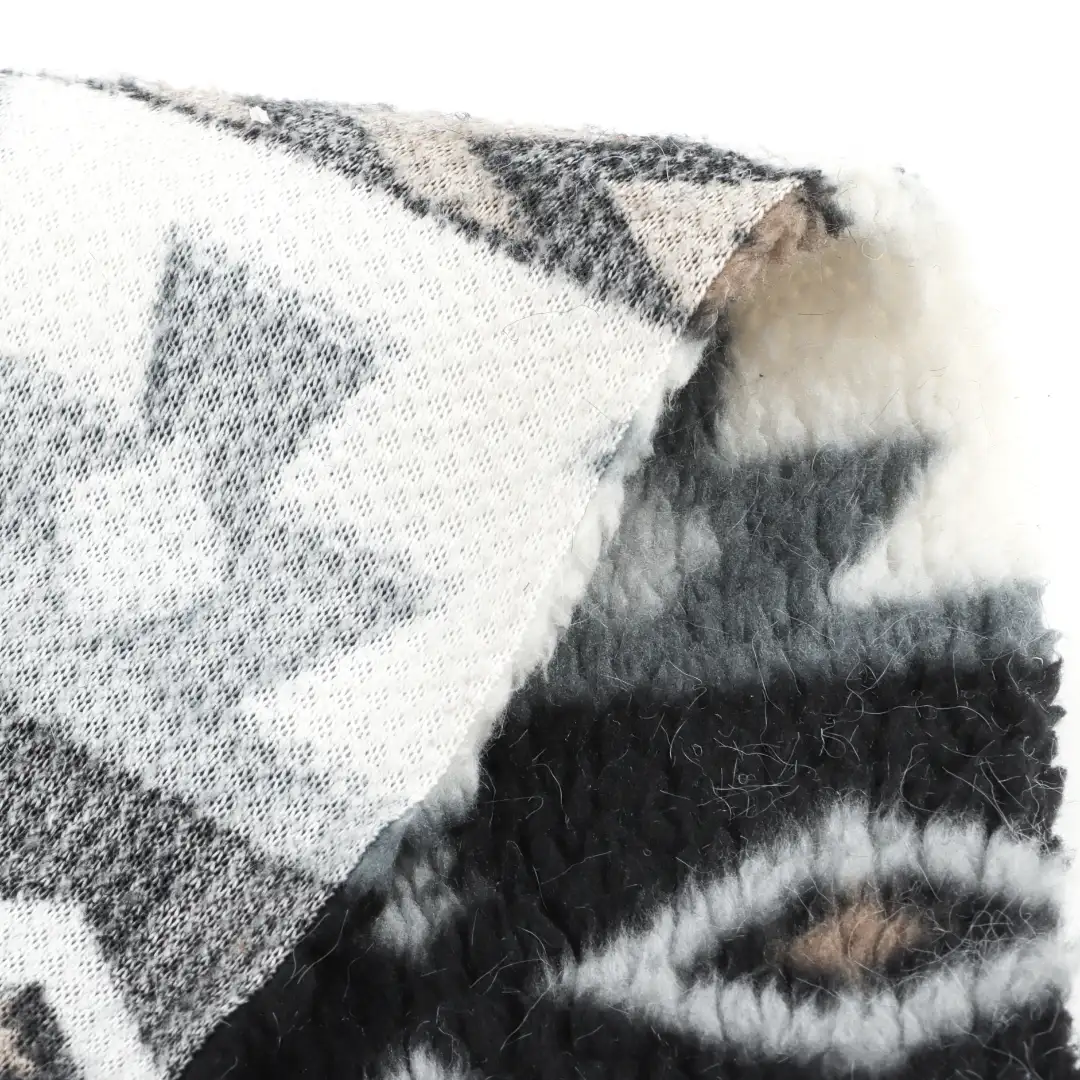 China Fabric for Loungewear Sherpa Knit Fabric Polyester printing color buy from China wholesaler bulk order at wholesale price free worldwide shipping Alibaba