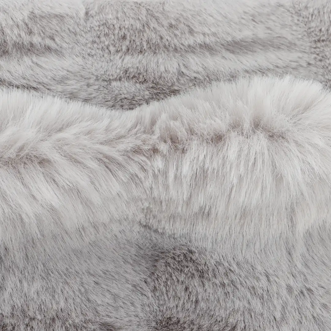 China Fabric for Jackets,Overcoat Fake Fur Knit Fabric Polyester grey color buy from China wholesaler bulk order at wholesale price free worldwide shipping Alibaba