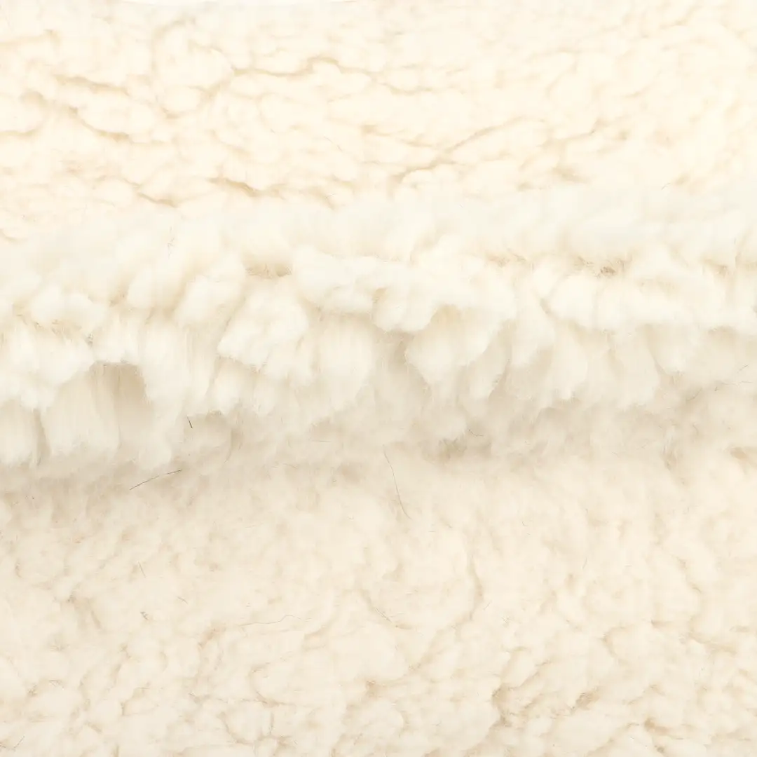 China Fabric for Jackets,Overcoat Sherpa Knit Fabric Polyester cream color buy from China wholesaler bulk order at wholesale price free worldwide shipping Alibaba