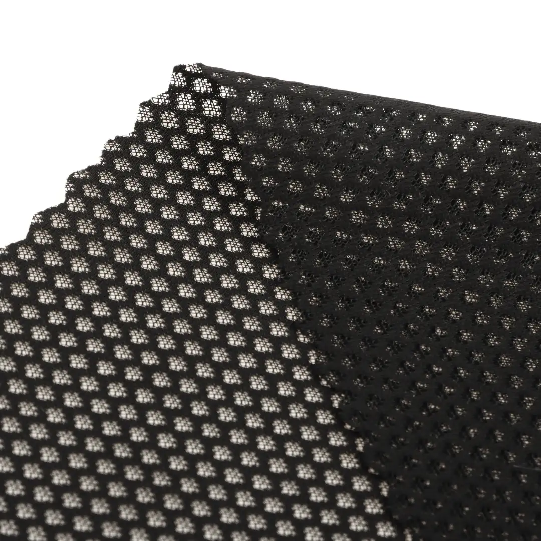 China Fabric for Skirt Mesh Knit Fabric Polyester black color buy from China wholesaler bulk order at wholesale price free worldwide shipping Alibaba