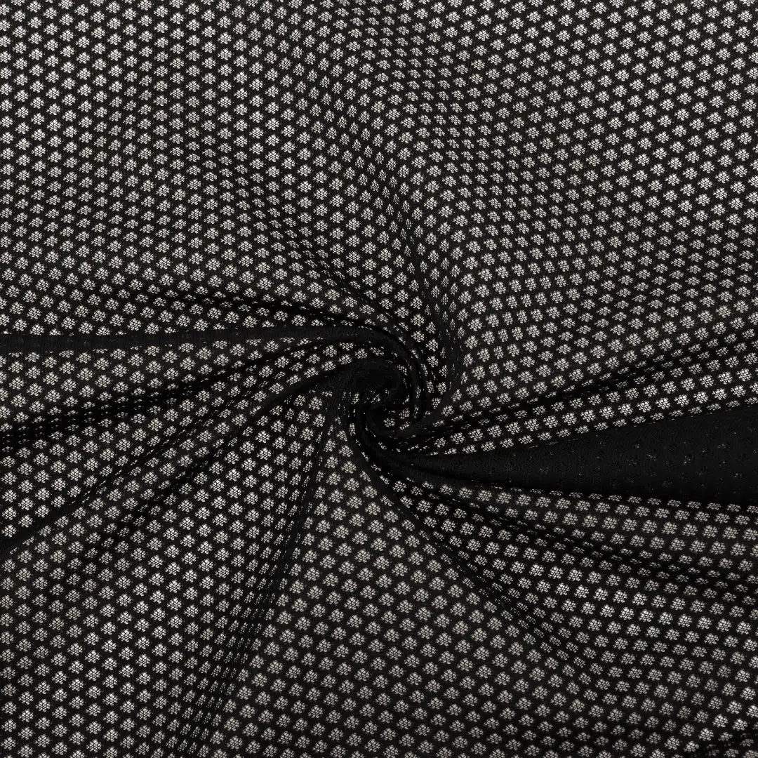 China Fabric for Skirt Mesh Knit Fabric Polyester black color buy from China wholesaler bulk order at wholesale price free worldwide shipping Alibaba
