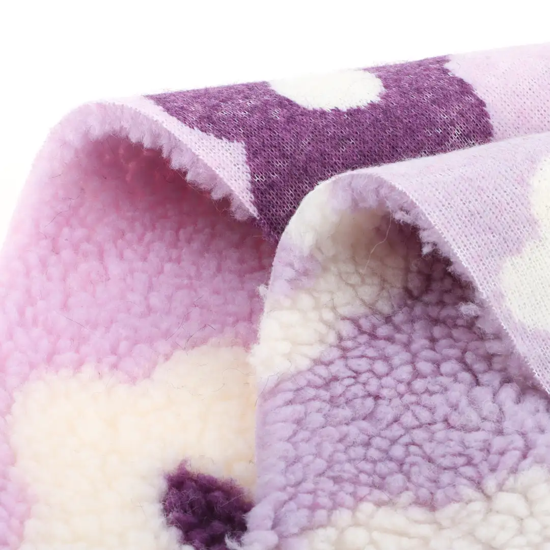 China Fabric for Jackets,Overcoat Sherpa Knit Fabric Polyester printing color buy from China wholesaler bulk order at wholesale price free worldwide shipping Alibaba