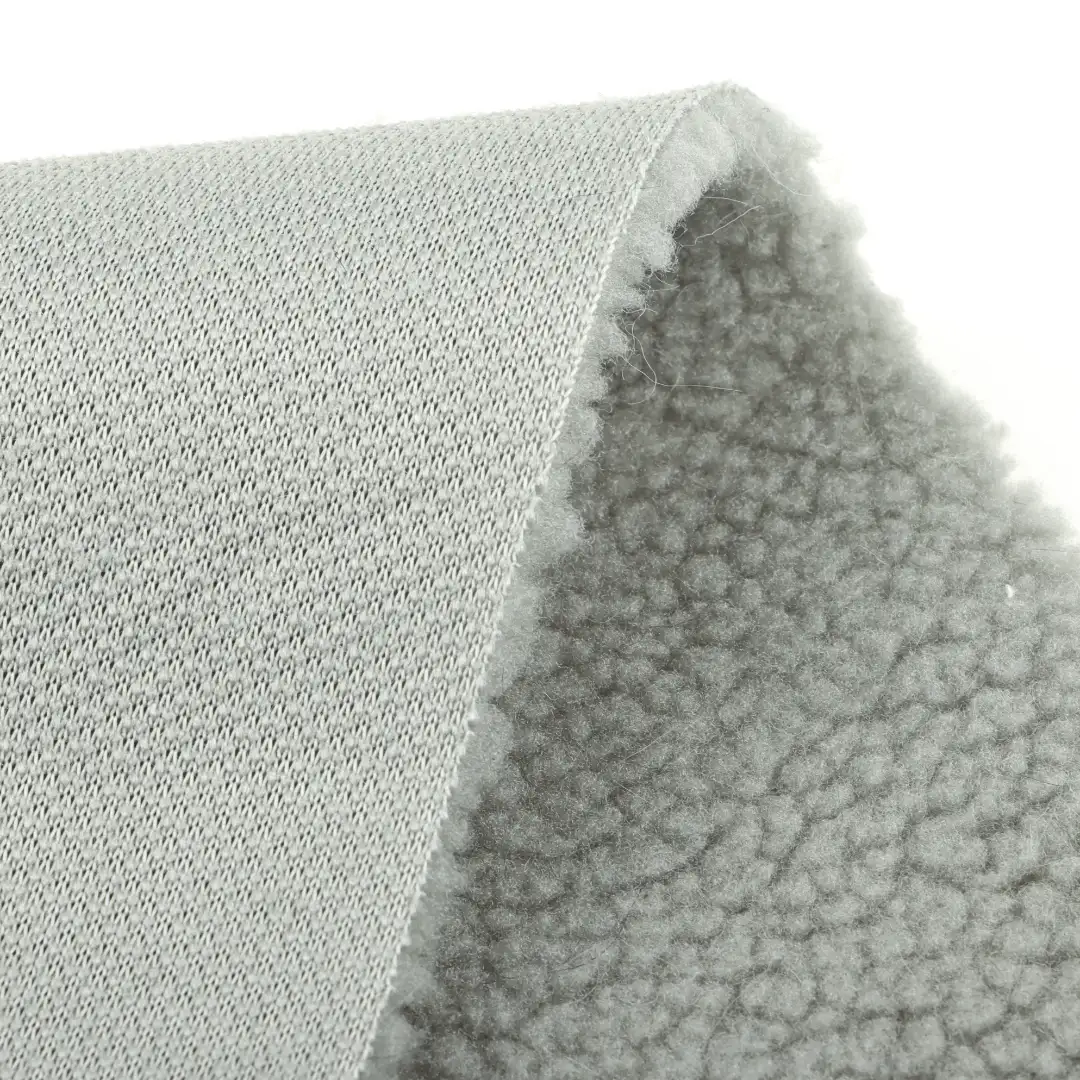 China Fabric for Jackets,Overcoat Sherpa Knit Fabric Polyester green color buy from China wholesaler bulk order at wholesale price free worldwide shipping Alibaba