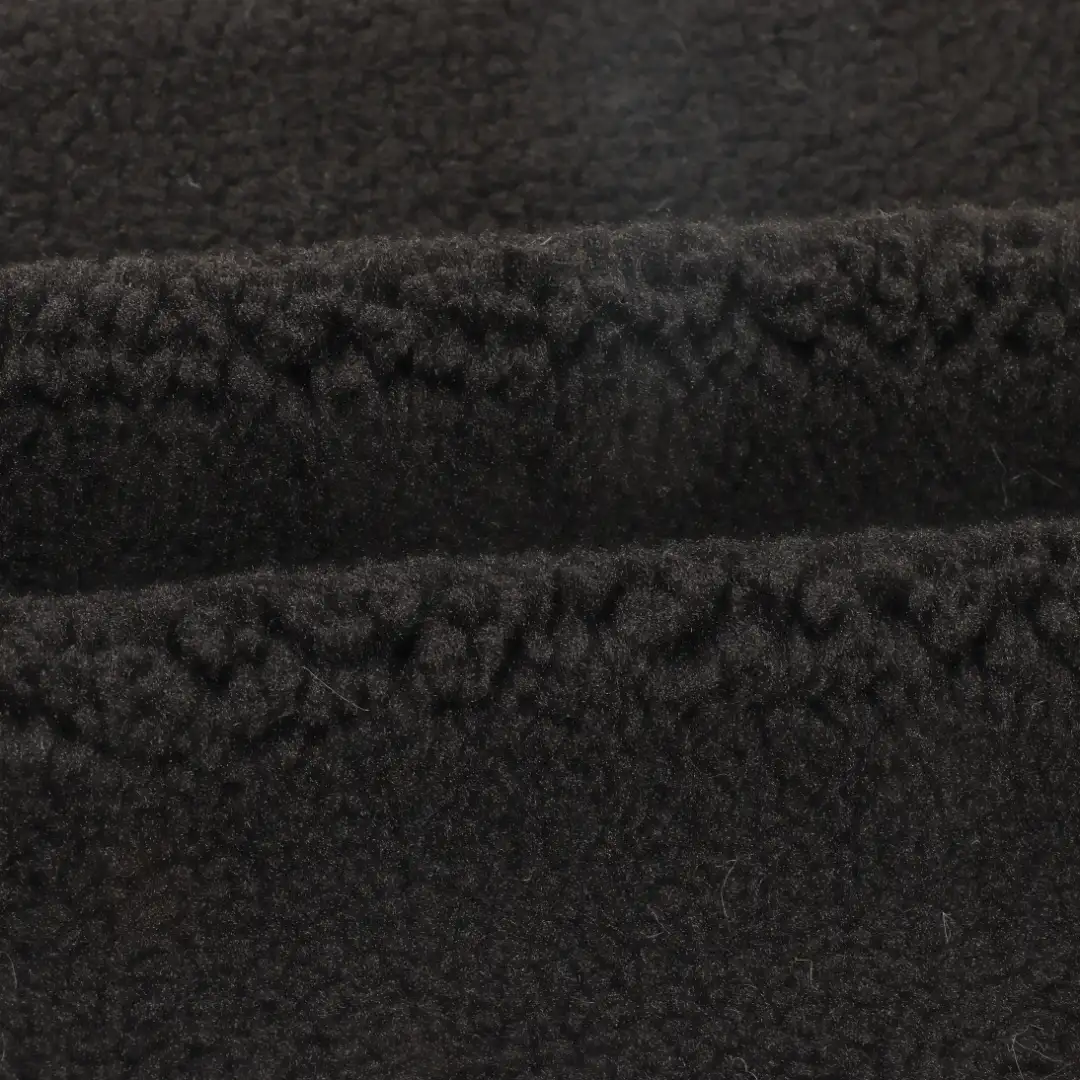 China Fabric for Jackets,Overcoat Sherpa Knit Fabric Polyester black color buy from China wholesaler bulk order at wholesale price free worldwide shipping Alibaba