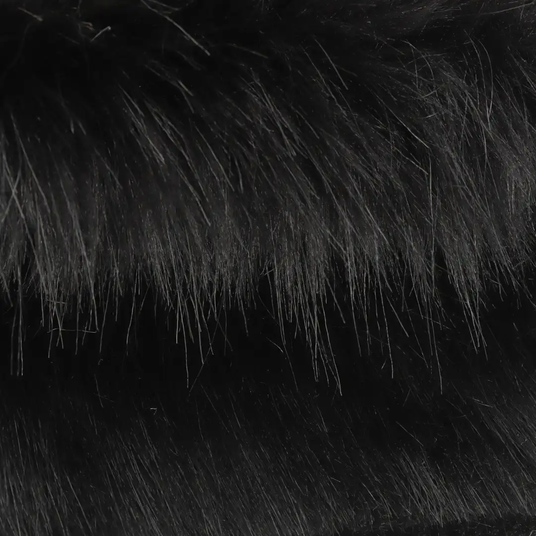 China Fabric for Jackets,Hoodie,Overcoat Fake Fur Knit Fabric Polyester Acrylic black color buy from China wholesaler bulk order at wholesale price free worldwide shipping Alibaba