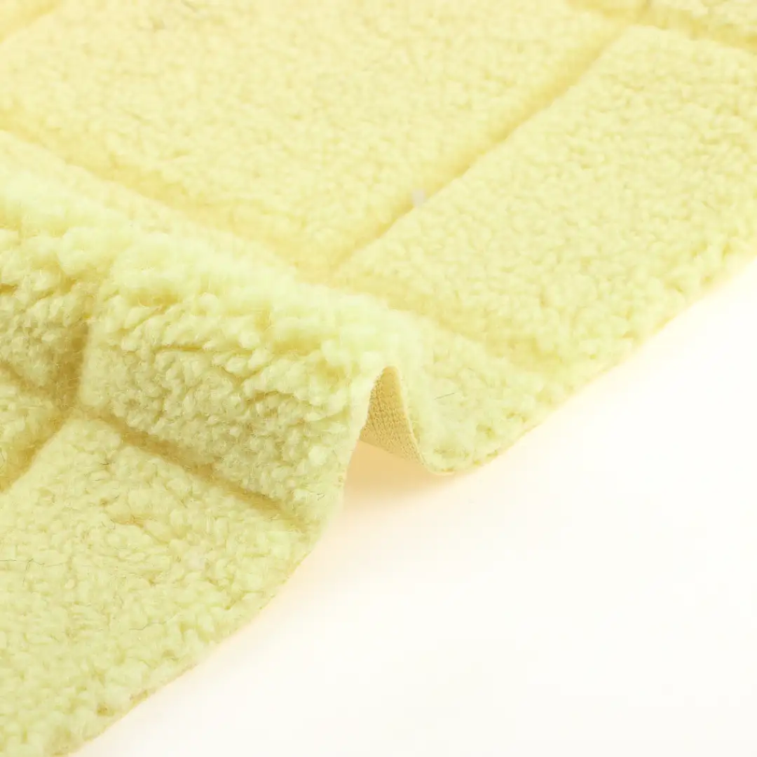 China Fabric for Jackets,Overcoat Sherpa Knit Fabric Polyester green color buy from China wholesaler bulk order at wholesale price free worldwide shipping Alibaba