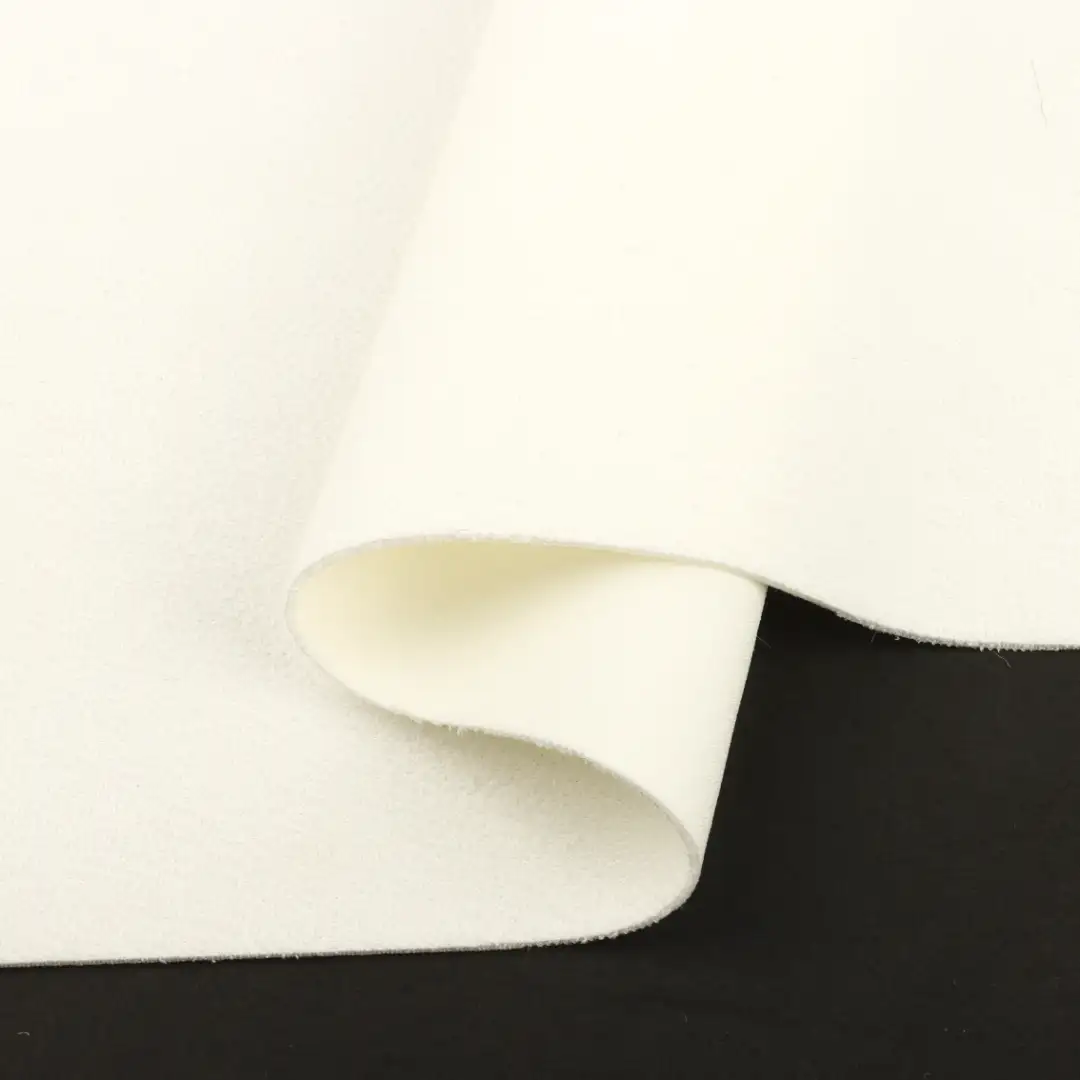 China Fabric for Pants,Jackets,Trench Coat,Overcoat Suede Knit Fabric Polyester white color buy from China wholesaler bulk order at wholesale price free worldwide shipping Alibaba