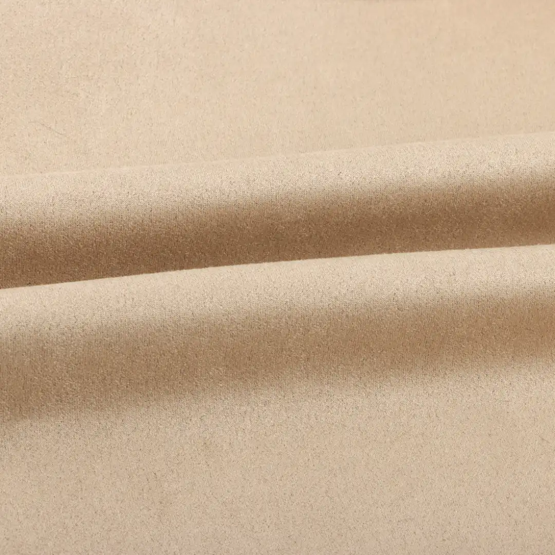 China Fabric for Jackets,Skirt,Trench Coat Suede Knit Fabric Polyester Spandex Khaki color buy from China wholesaler bulk order at wholesale price free worldwide shipping Alibaba