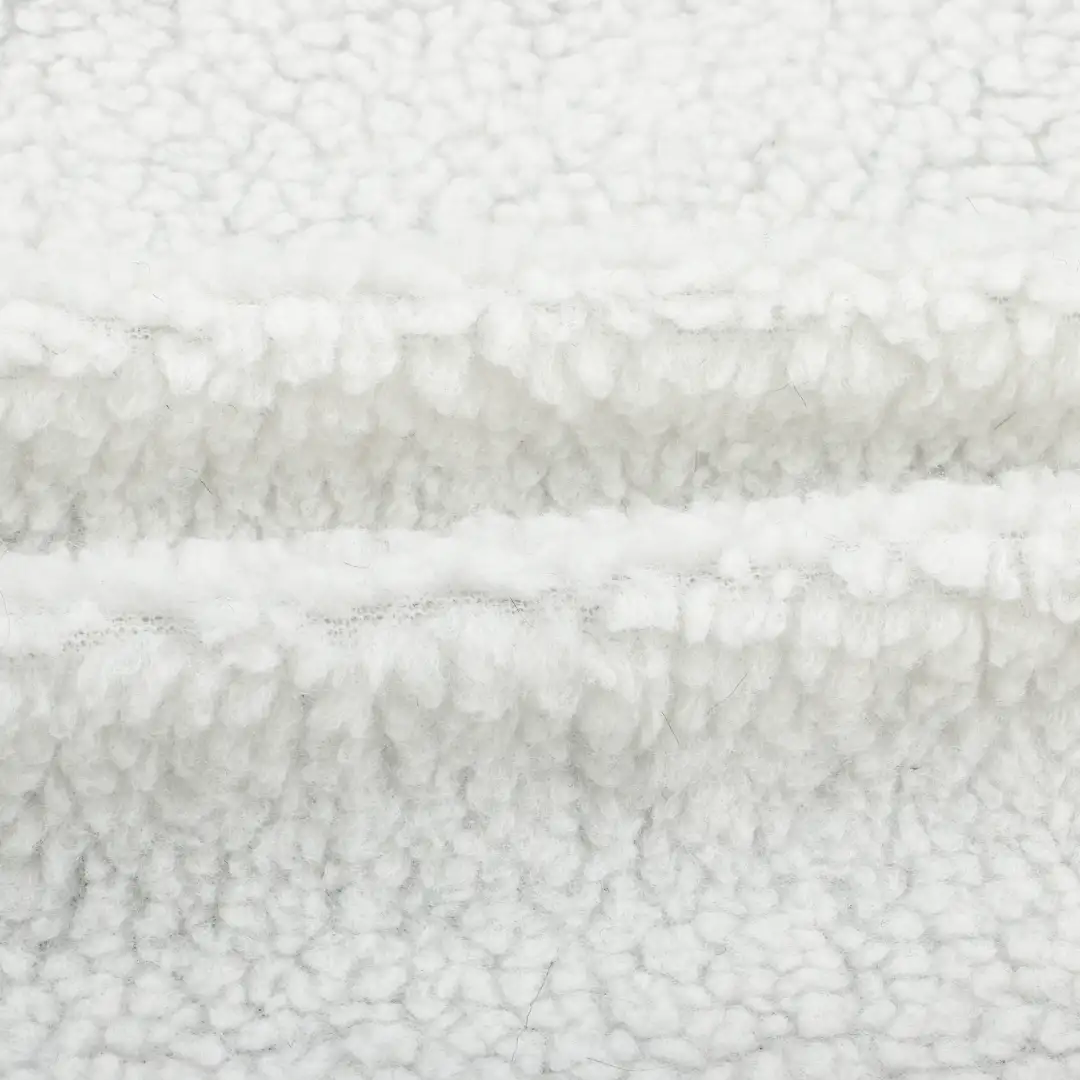 China Fabric for Jackets,Overcoat,Hoodie  (Sweater) Sherpa Knit Fabric Polyester white color buy from China wholesaler bulk order at wholesale price free worldwide shipping Alibaba