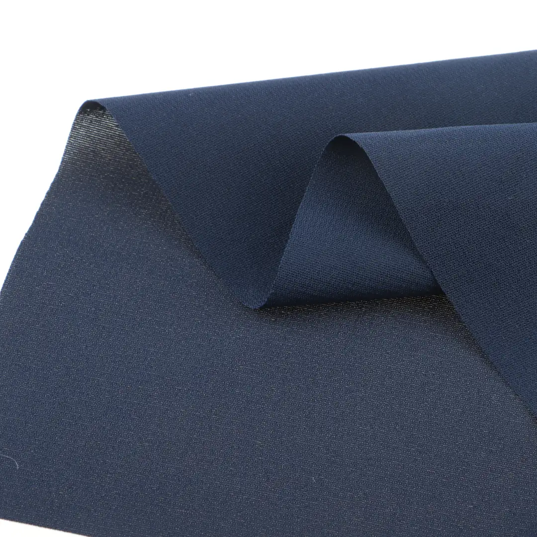 China Fabric for Pants,Blouse,Skirt,Trench Coat Chiffon Natural Woven Fabric Polyester Spandex Navy Blue color buy from China wholesaler bulk order at wholesale price free worldwide shipping Alibaba