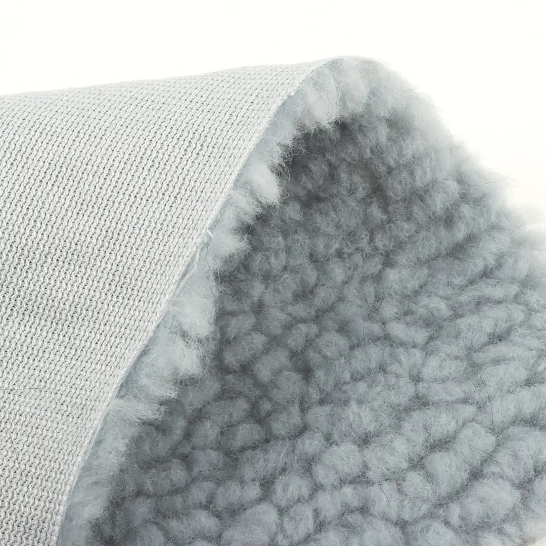 China Fabric for Jackets,Overcoat Sherpa Knit Fabric Polyester blue color buy from China wholesaler bulk order at wholesale price free worldwide shipping Alibaba