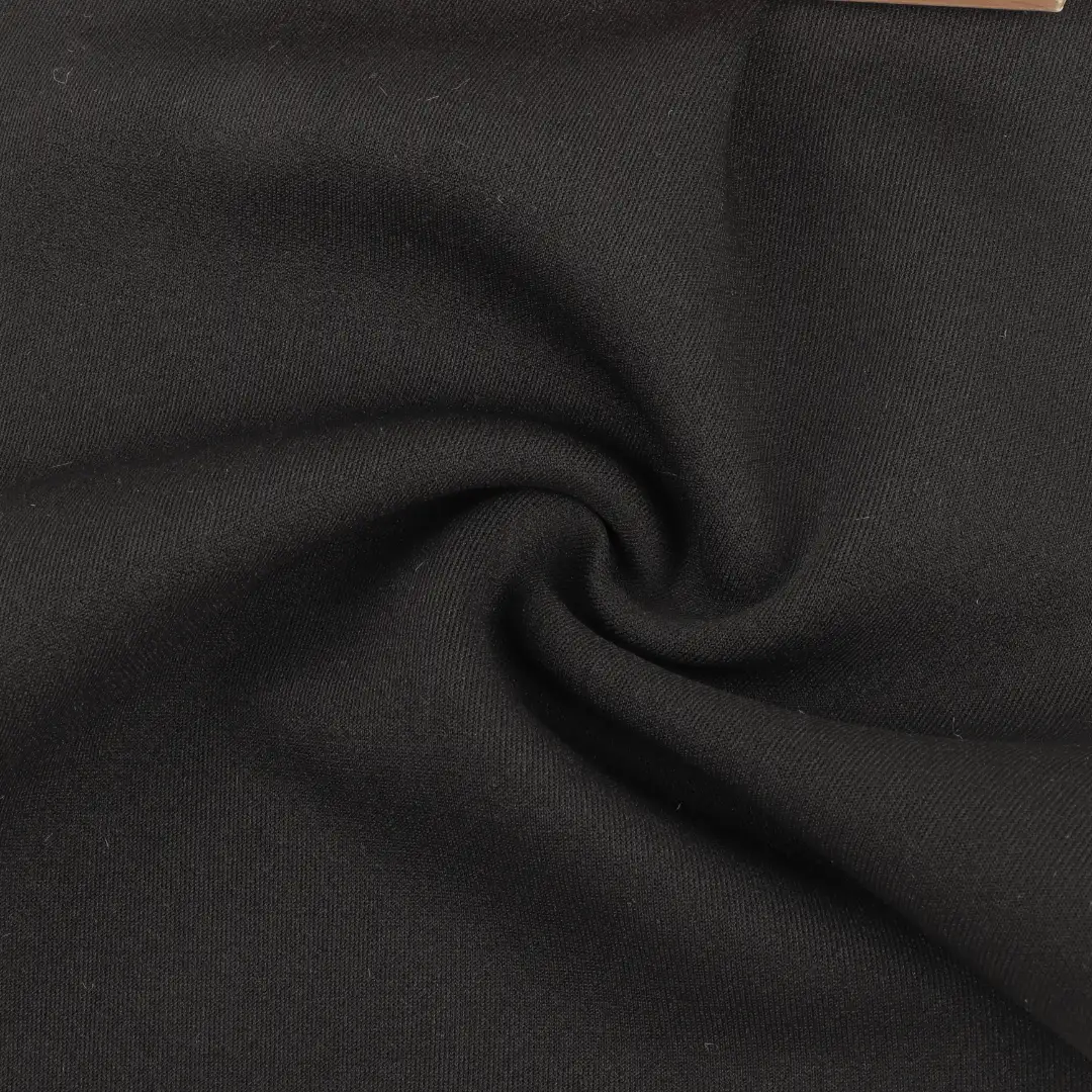 China Fabric for Pants,Sweatshirt,Tracksuits Ponte Roma Knit Fabric Polyester Spandex black color buy from China wholesaler bulk order at wholesale price free worldwide shipping Alibaba