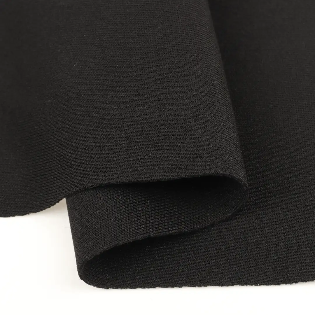 China Fabric for Pants,Sweatshirt,Tracksuits Ponte Roma Knit Fabric Polyester Spandex black color buy from China wholesaler bulk order at wholesale price free worldwide shipping Alibaba