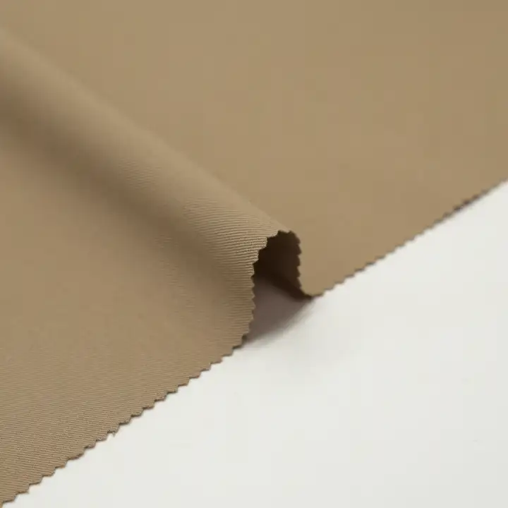 China Fabric for Pants,Suit Polyester/Rayon Twill Woven Blended Fabric Polyester Spandex Viscose BURLY WOOD color buy from China wholesaler bulk order at wholesale price free worldwide shipping Alibaba