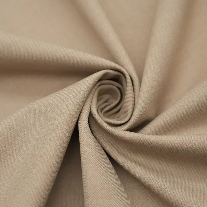 China Fabric for Pants,Overcoat,Suit Polyester/Rayon Twill Woven Blended Fabric Polyester Spandex Viscose BURLY WOOD color buy from China wholesaler bulk order at wholesale price free worldwide shipping Alibaba