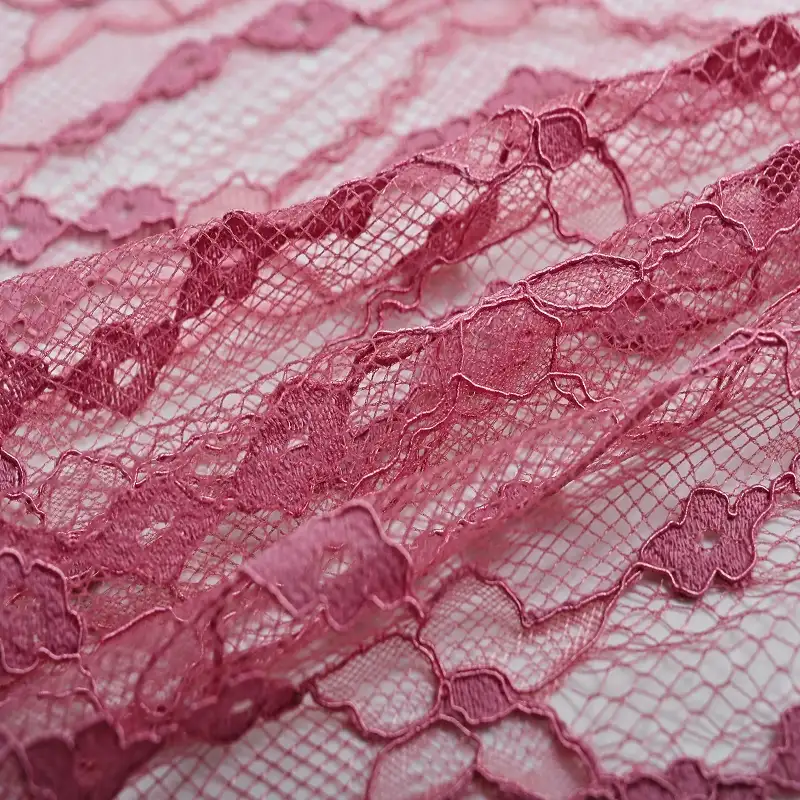 China Fabric for Skirt,Dresses (Pullover)  Lace Knit Fabric Cotton Rayon MistyRose color buy from China wholesaler bulk order at wholesale price free worldwide shipping Alibaba