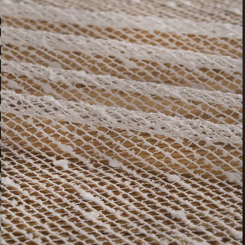 China Fabric for Shirt,Skirt Lace Knit Fabric Polyester Antique White color buy from China wholesaler bulk order at wholesale price free worldwide shipping Alibaba