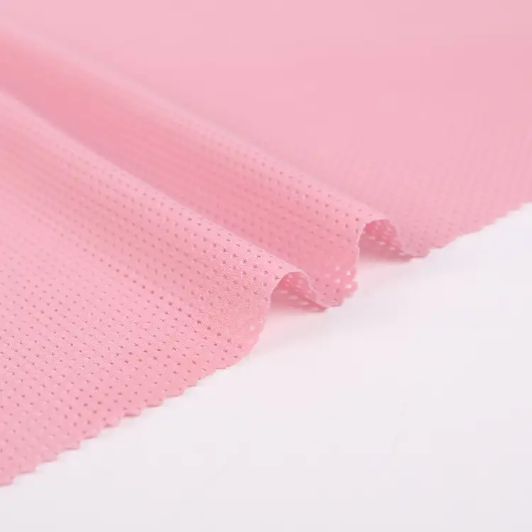 China Fabric for Yoga Pants,Swim shorts,Sports Bras Mesh Knit Fabric Polyester Spandex Pink color buy from China wholesaler bulk order at wholesale price free worldwide shipping Alibaba