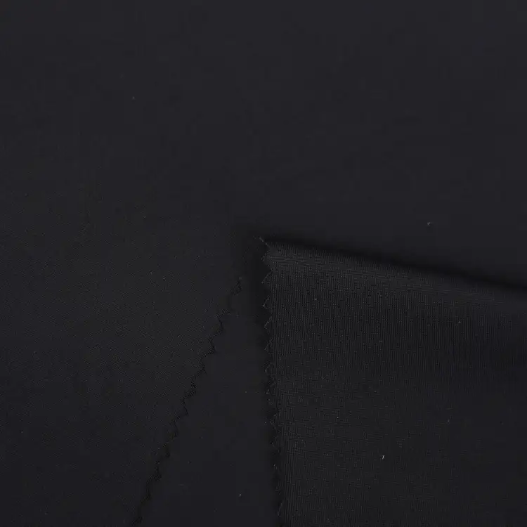 China Fabric for Swimsuits,Swim shorts Tricot Brush Knit Fabric Nylon Spandex Black color buy from China wholesaler bulk order at wholesale price free worldwide shipping Alibaba